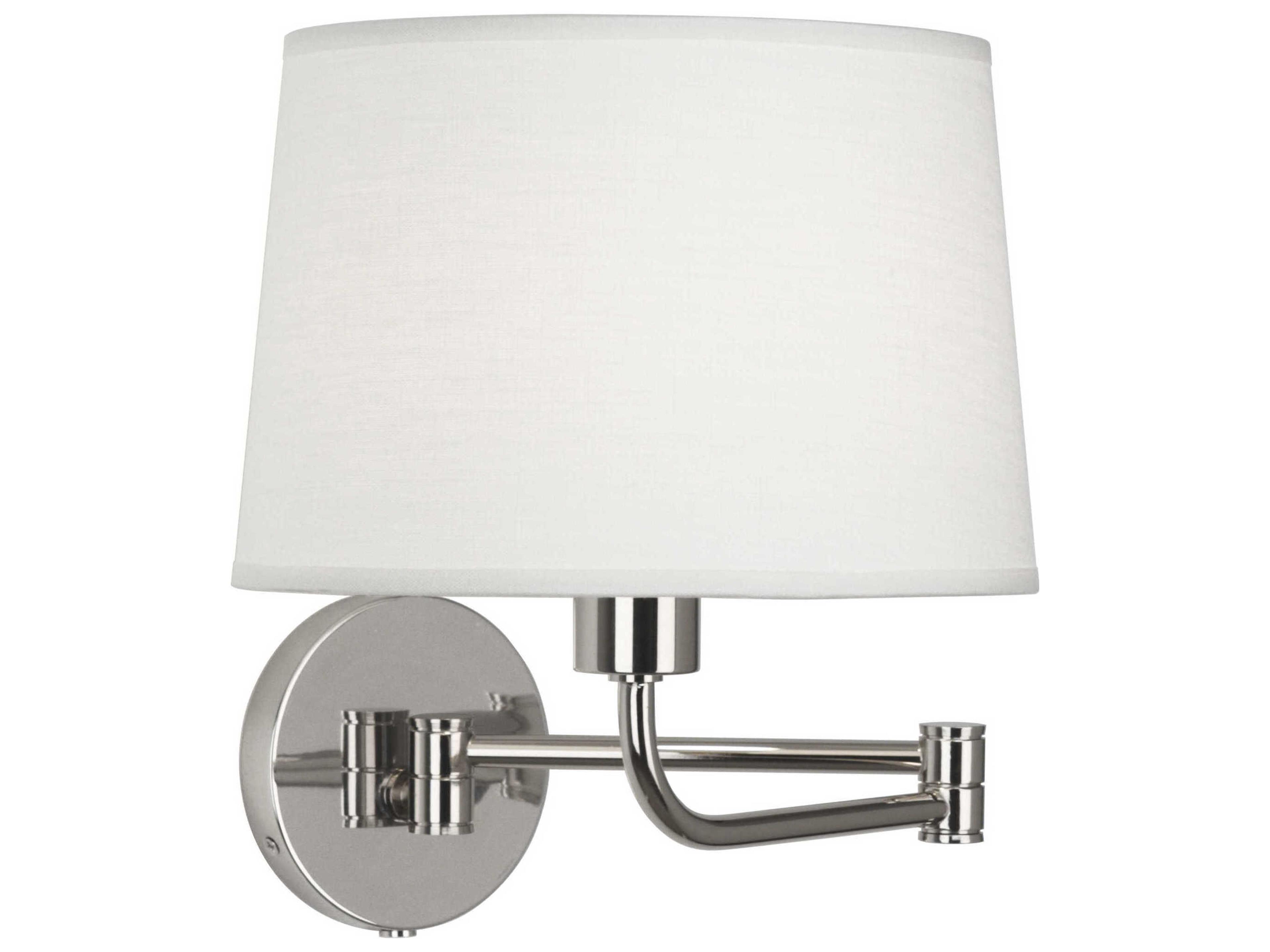 Robert Abbey Koleman 1-Light Polished Nickel Swing Wall Sconce