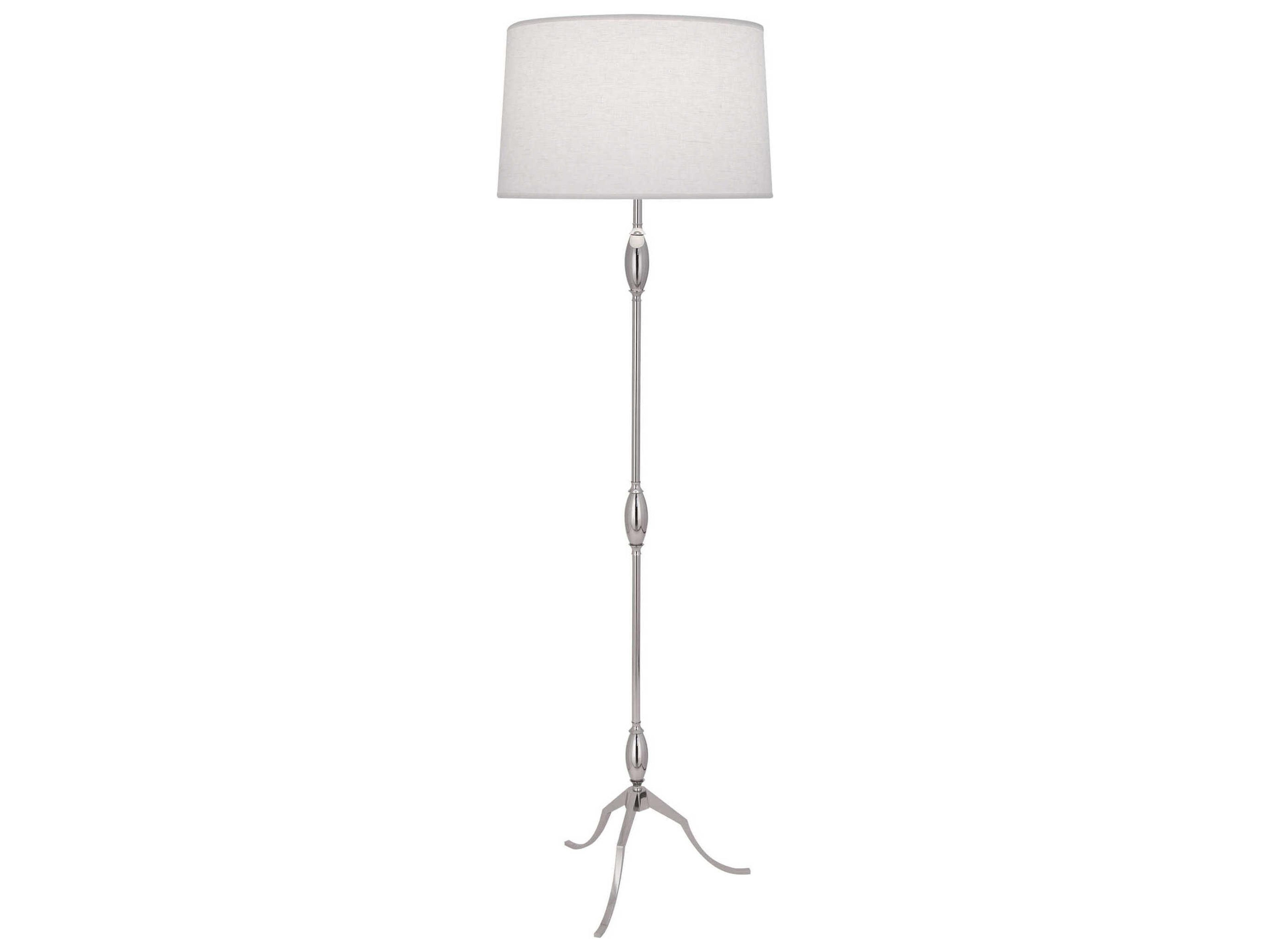Robert Abbey Grace Polished Nickel Floor Lamp