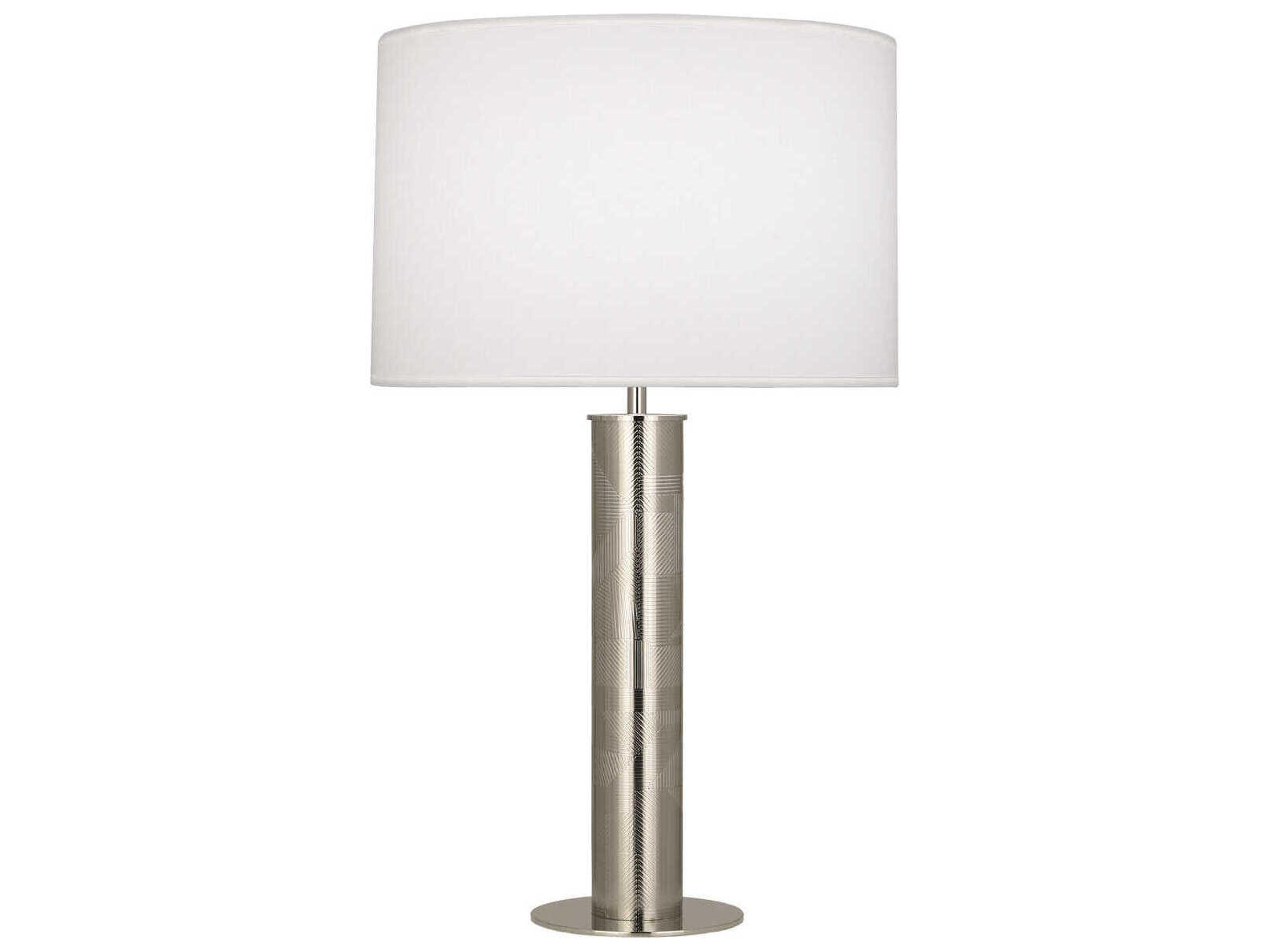 Robert Abbey Michael Berman Brut Polished Nickel Buffet Lamp