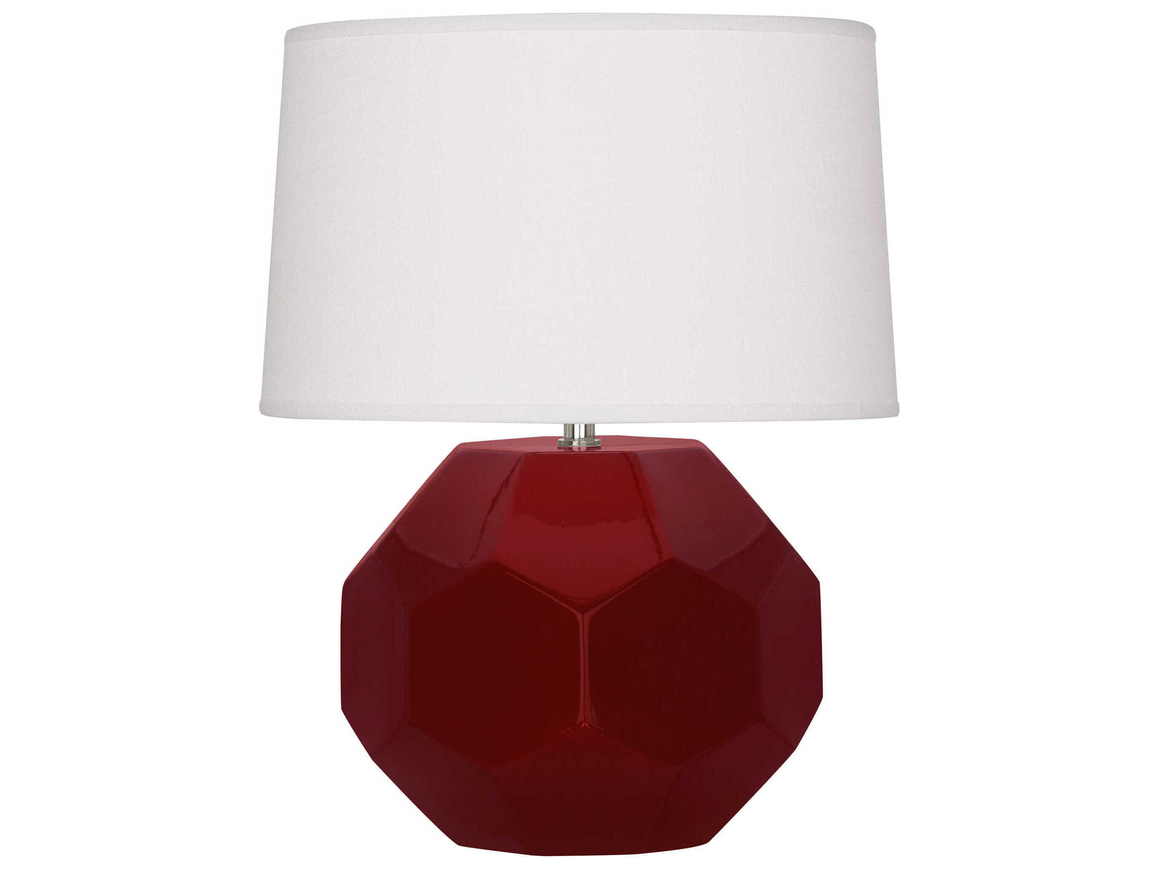 Robert Abbey Franklin Sangria Glazed Red Table Lamp