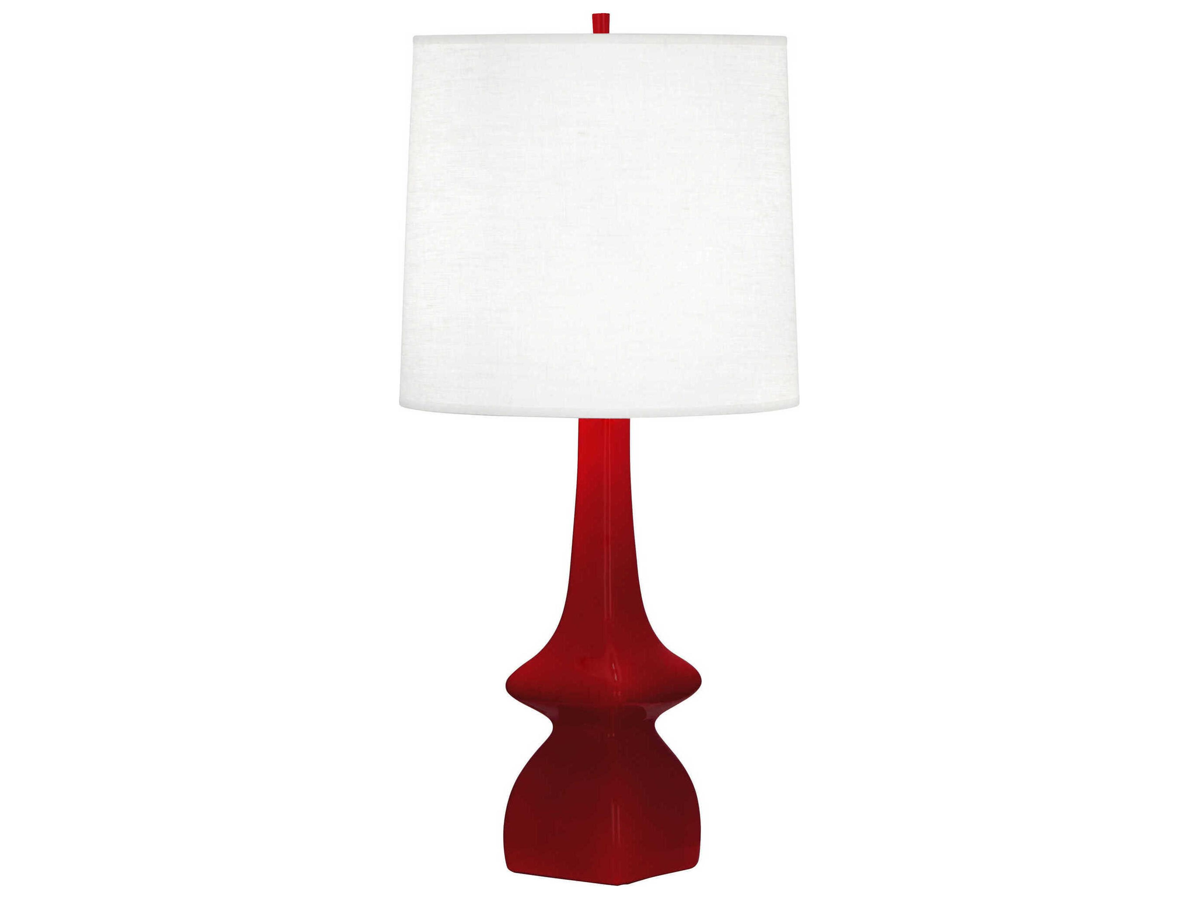 Robert Abbey Jasmine Sangria Glazed Red Buffet Lamp