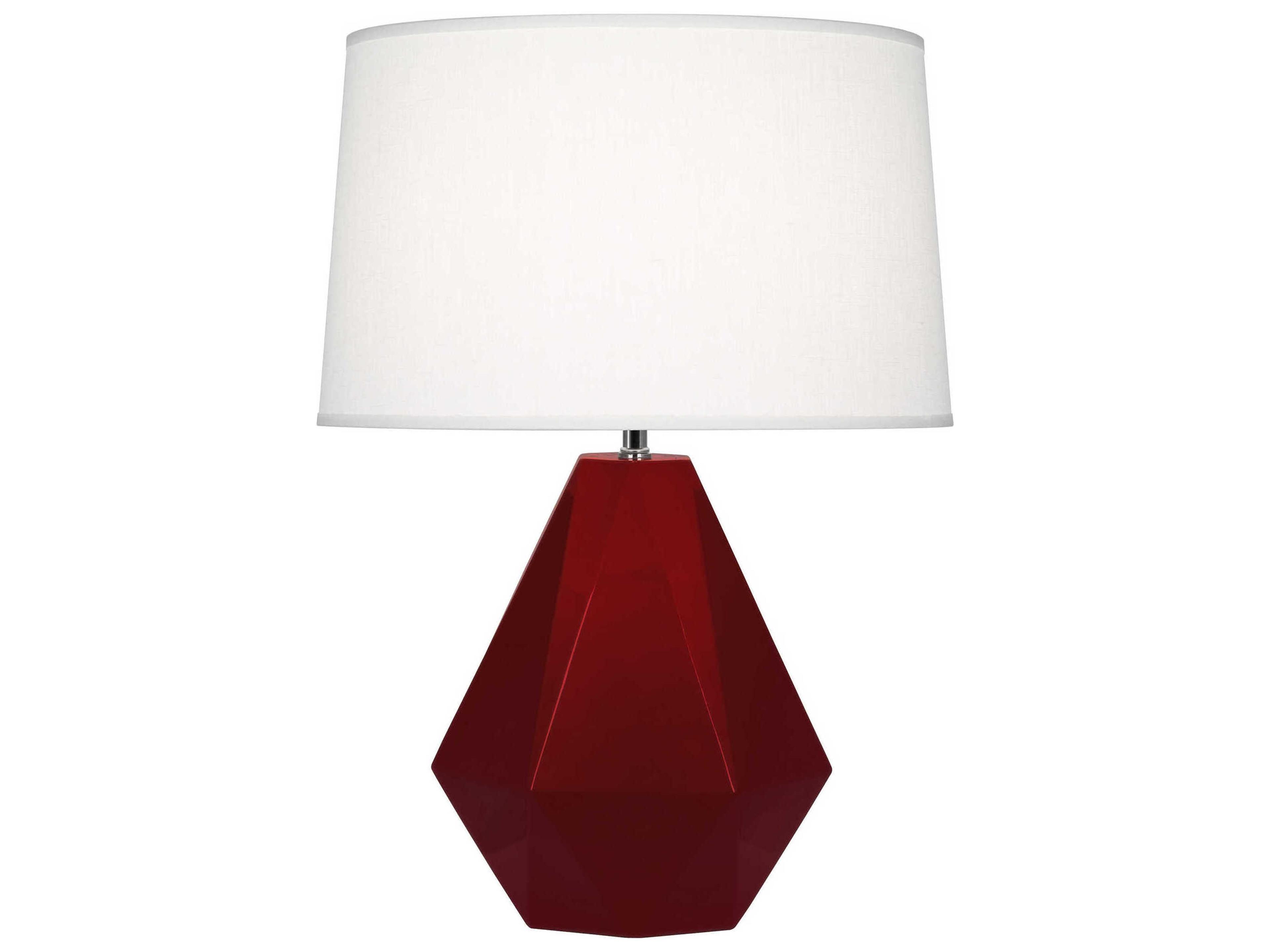 Robert Abbey Delta Sangria Glazed Red Table Lamp