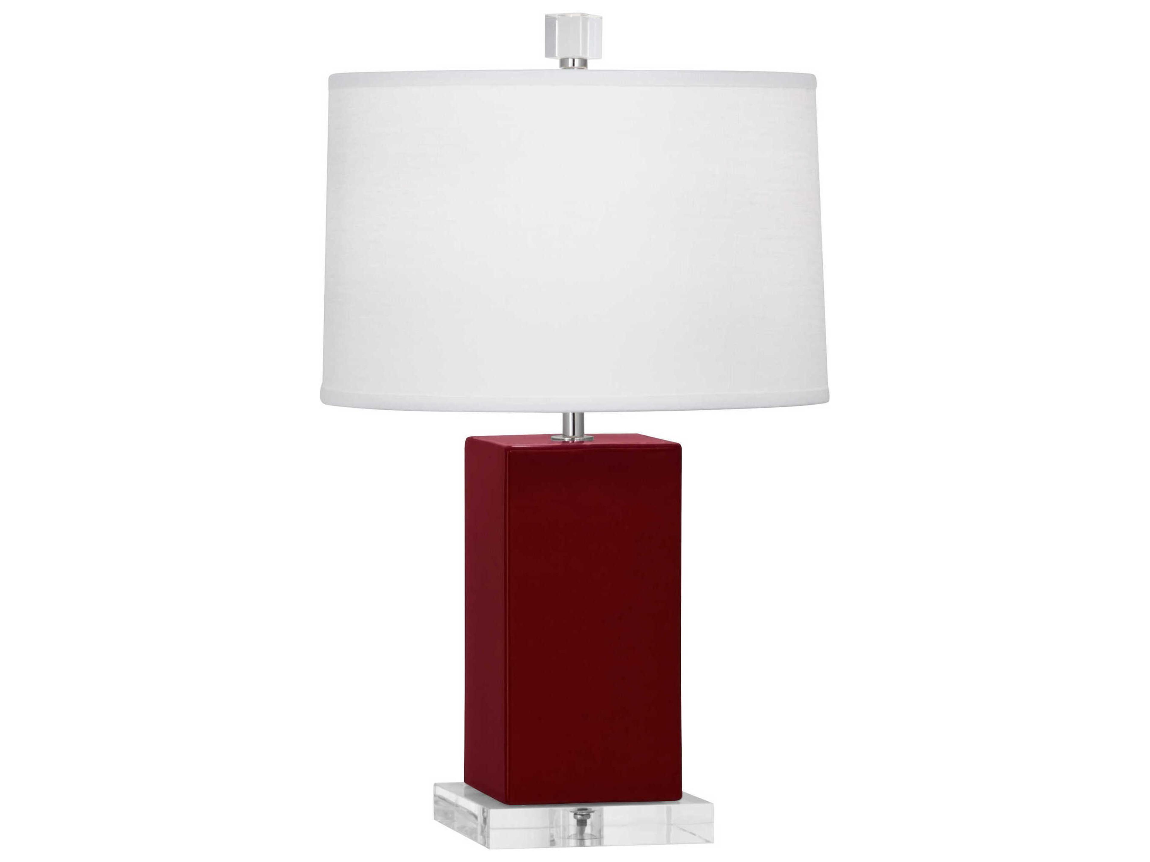 Robert Abbey Harvey Sangria Glazed Red Table Lamp