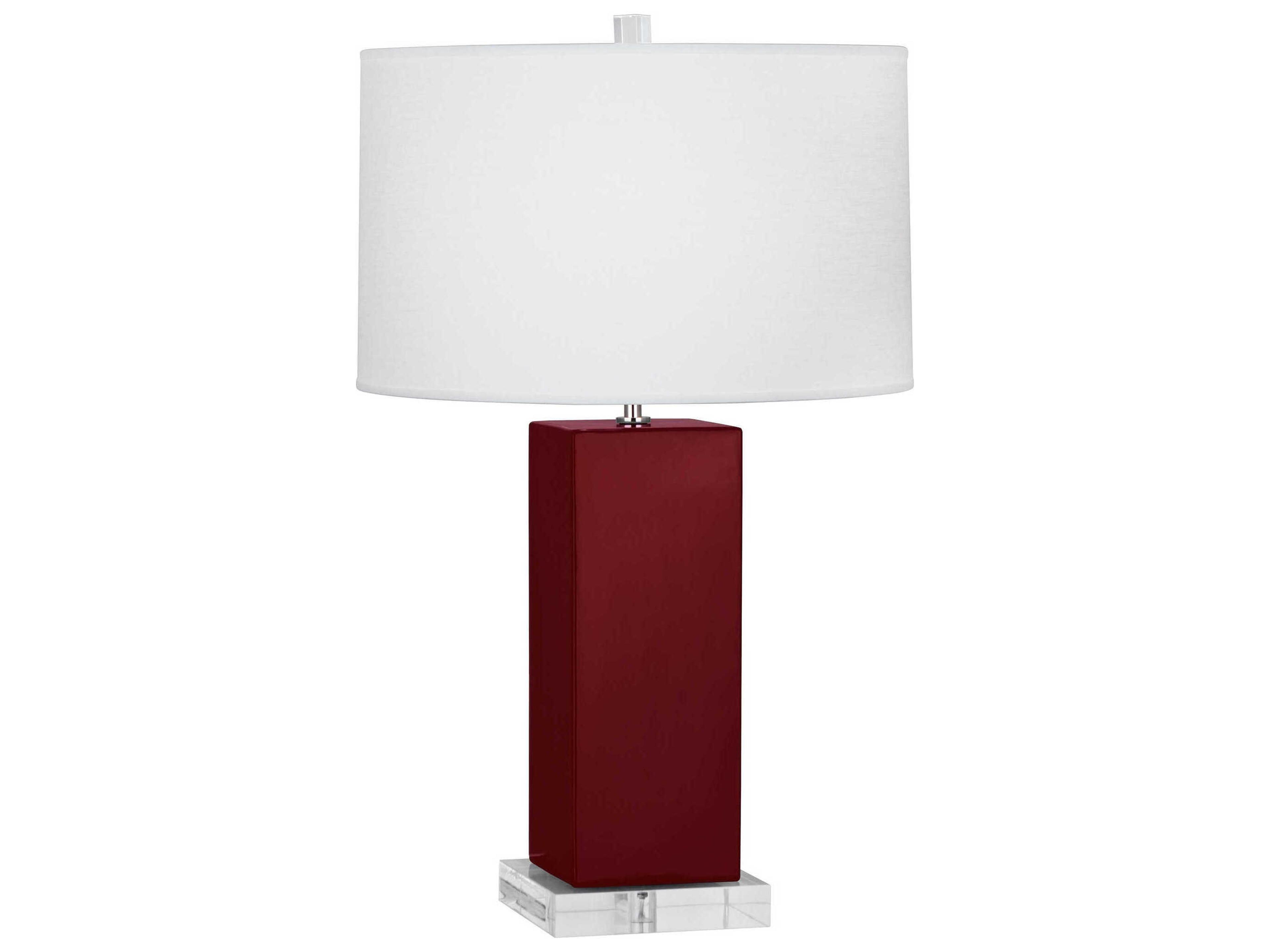 Robert Abbey Harvey Sangria Glazed Red Buffet Lamp