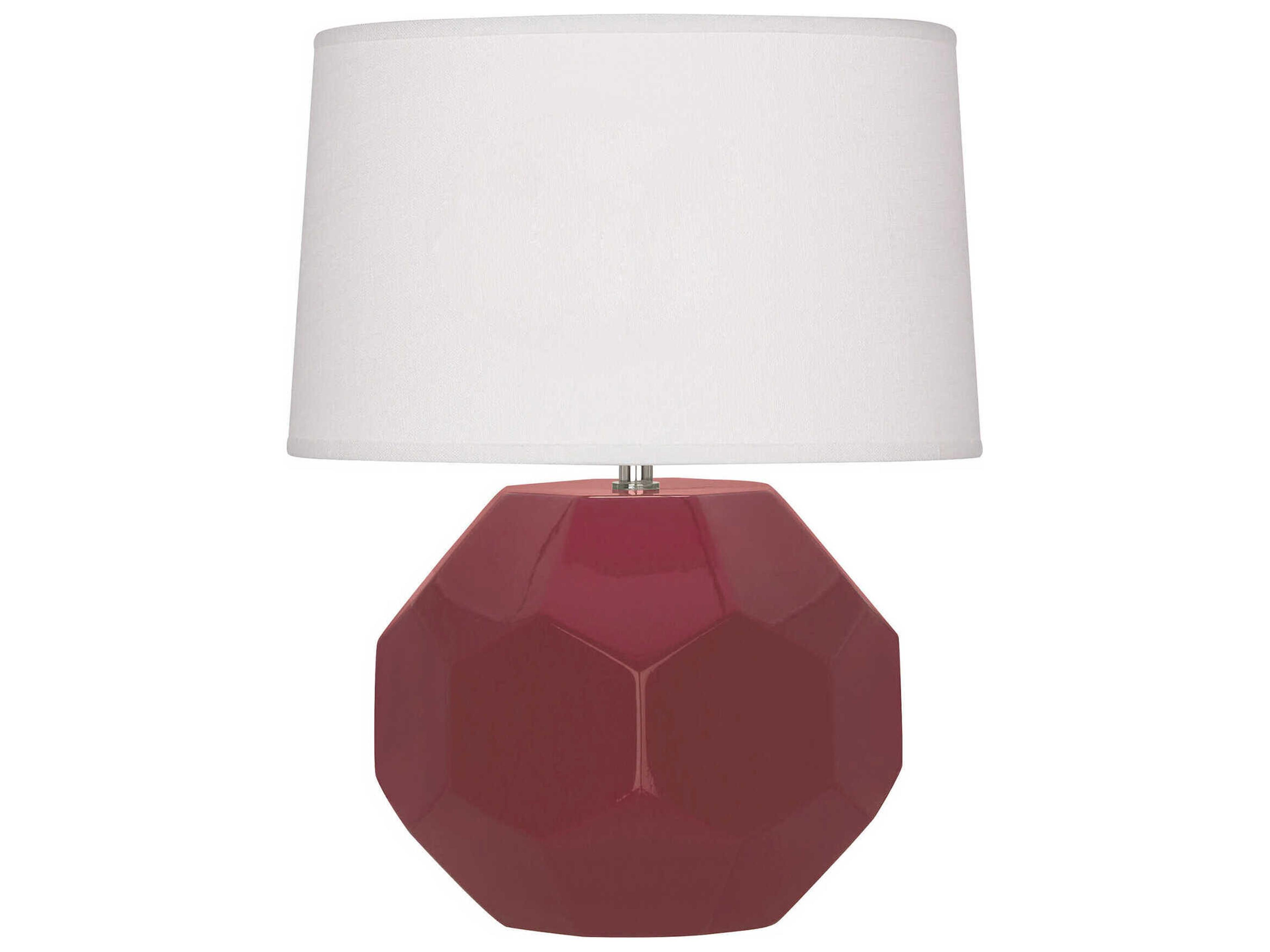 Robert Abbey Franklin Sugar Plum Glazed Purple Table Lamp