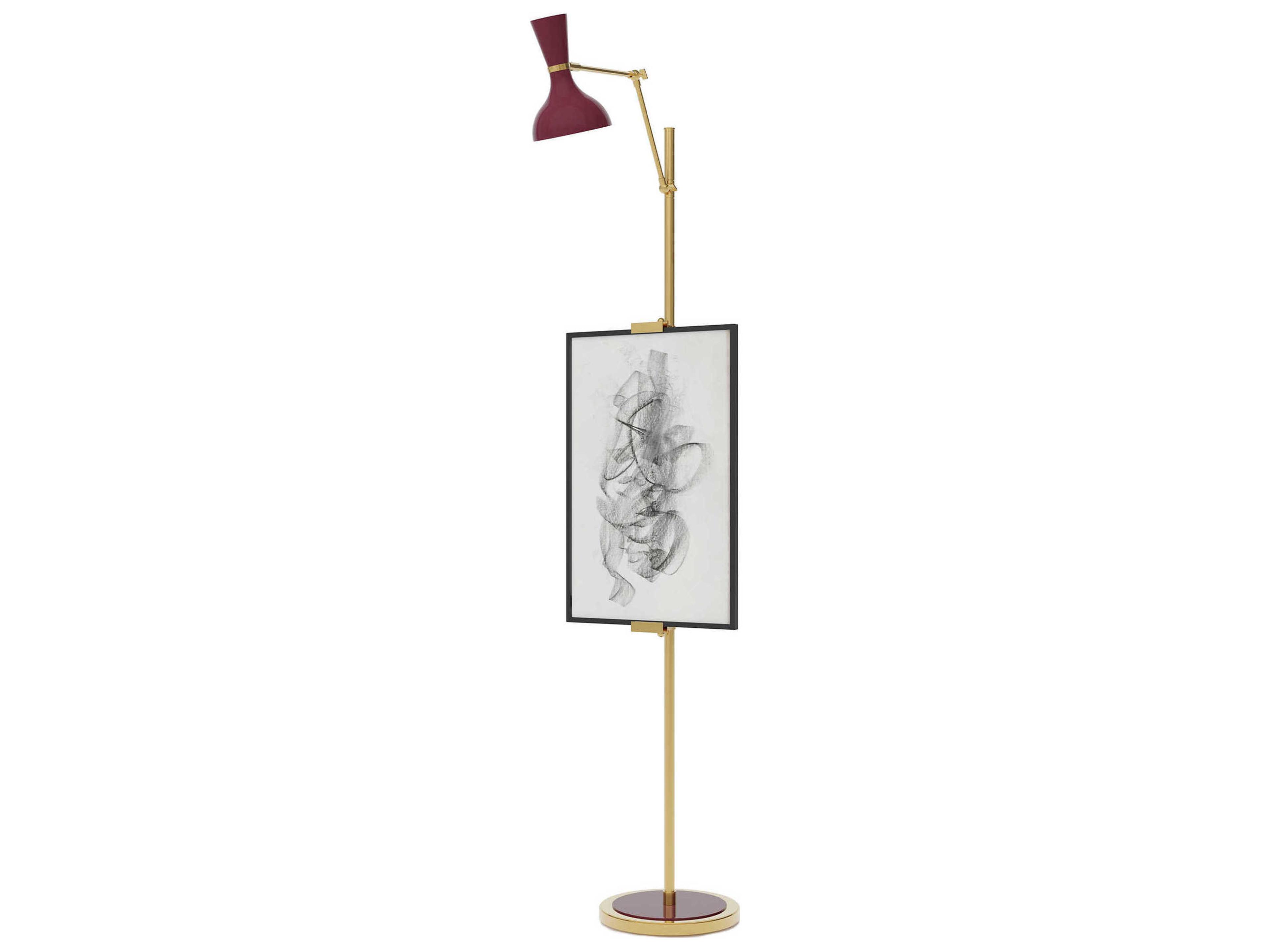 Robert Abbey Clare Sugar Plum Purple Floor Lamp