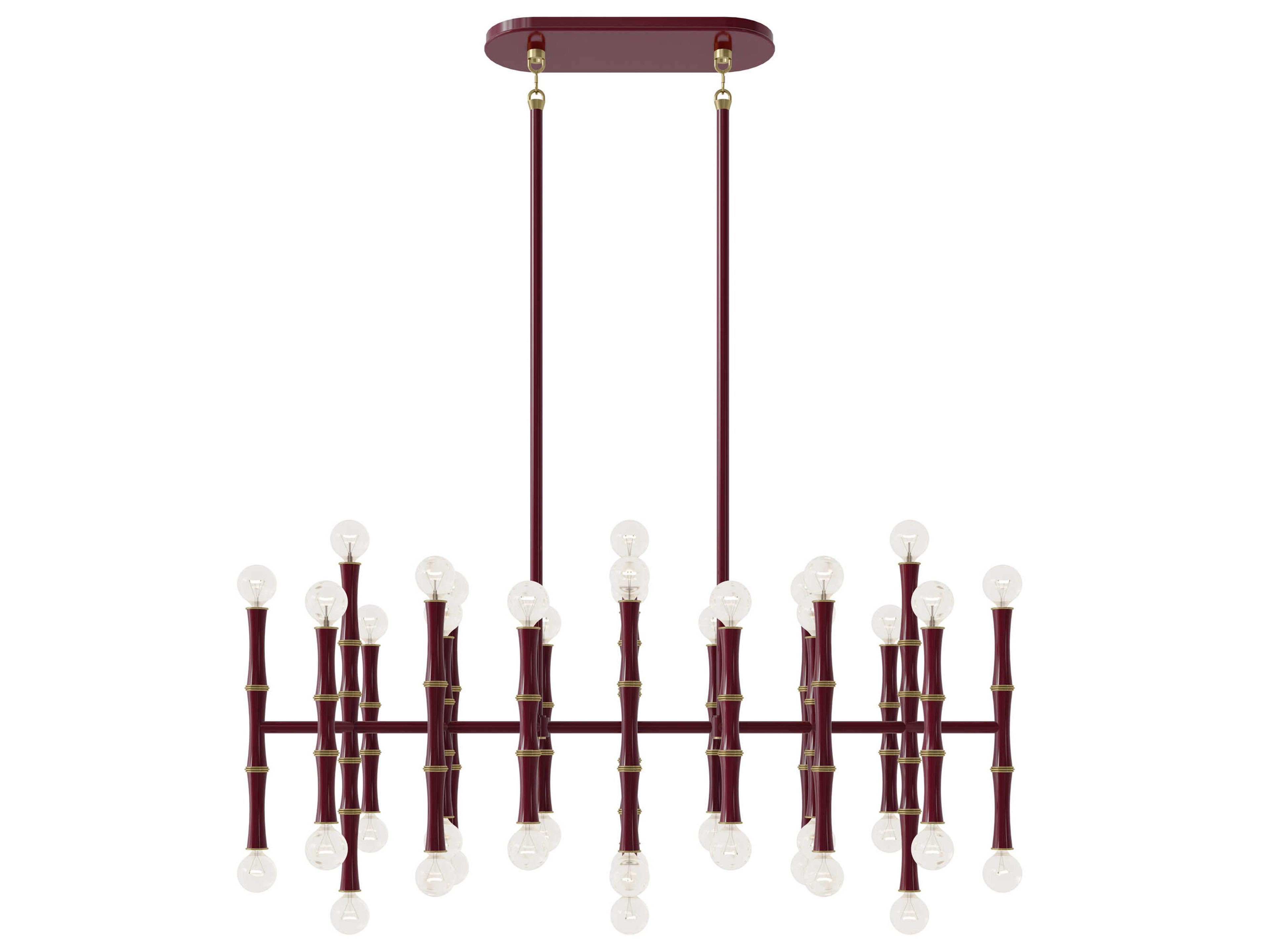 Robert Abbey Kane 42-Light Sugar Plum Purple Island Pendant