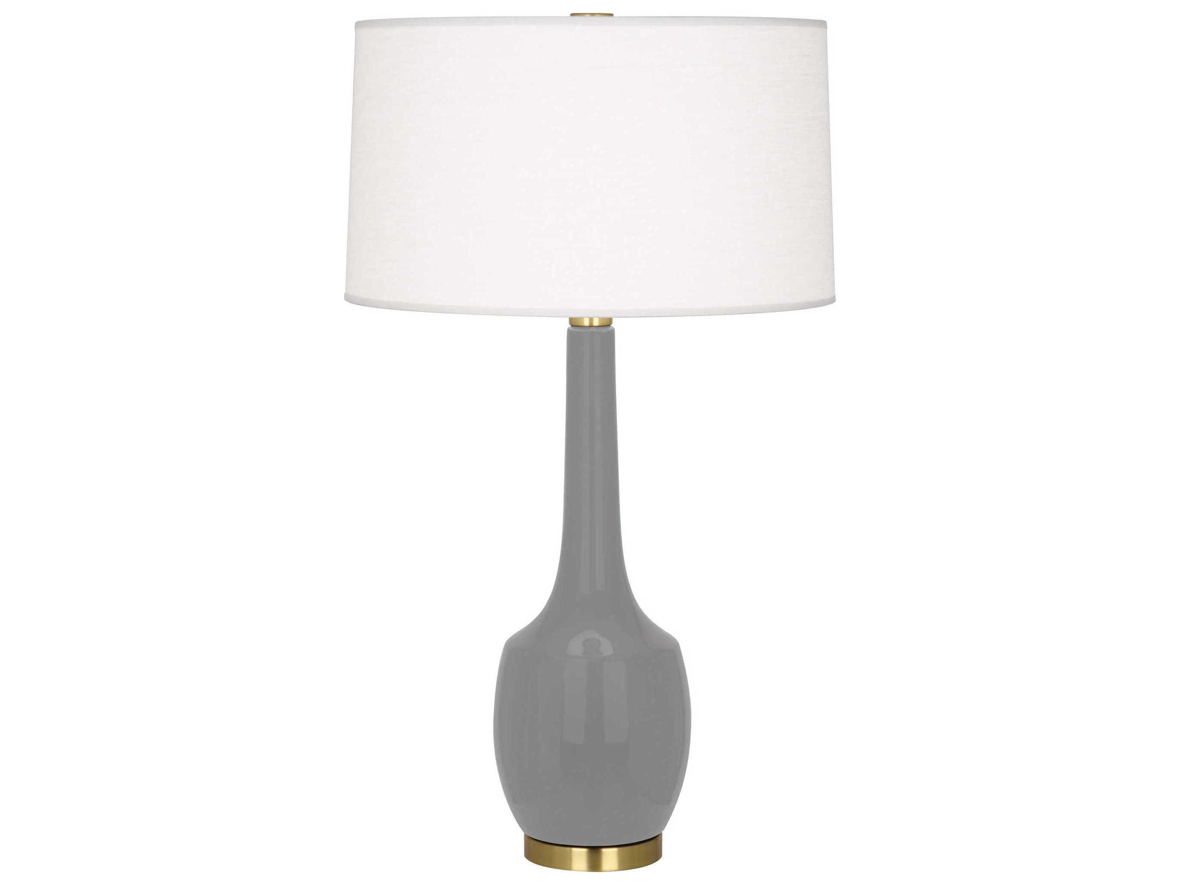 Robert Abbey Delilah Smokey Taupe Glazed Gray Buffet Lamp