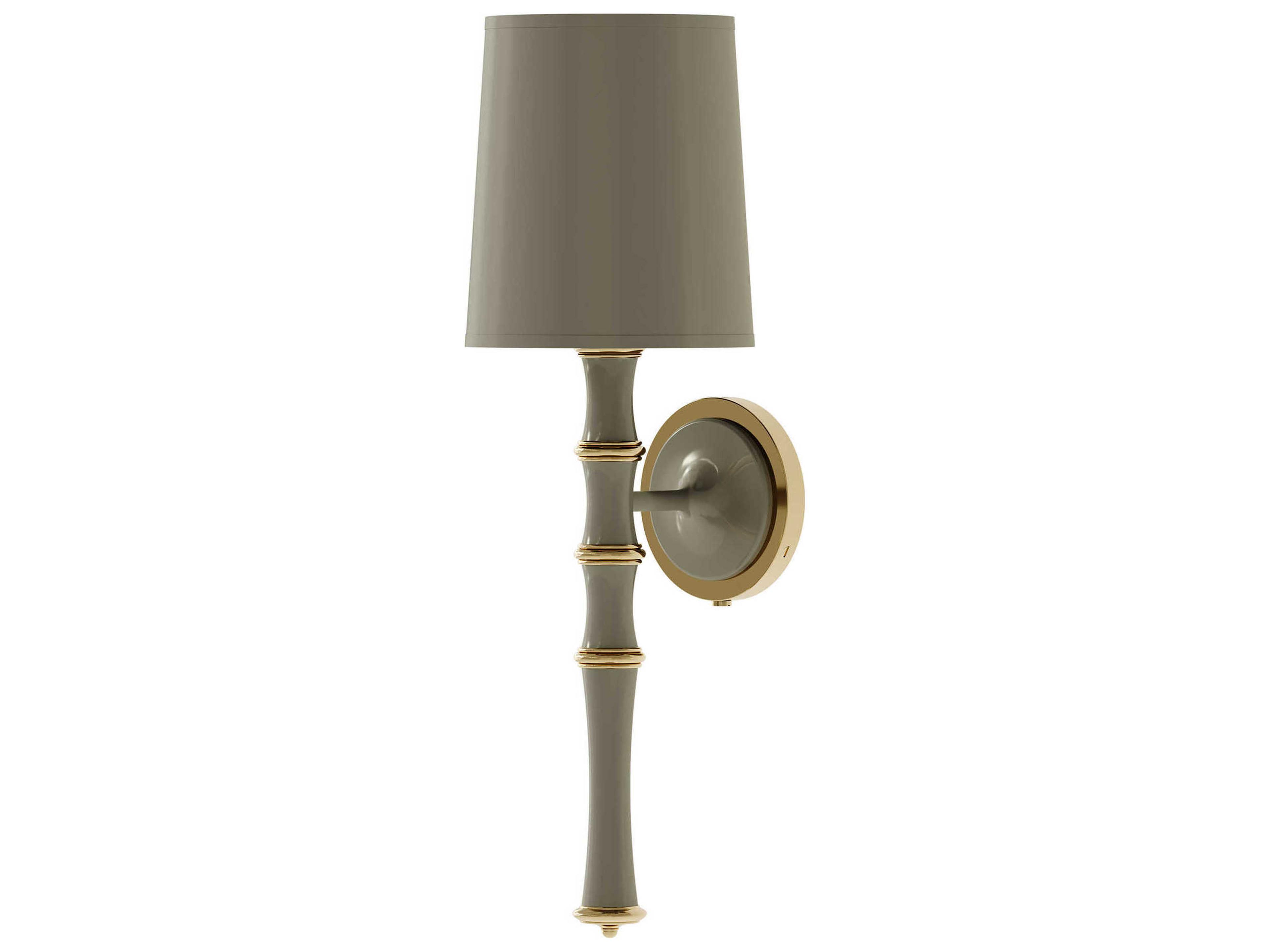 Robert Abbey Kane 1-Light Smokey Taupe Gray Wall Sconce