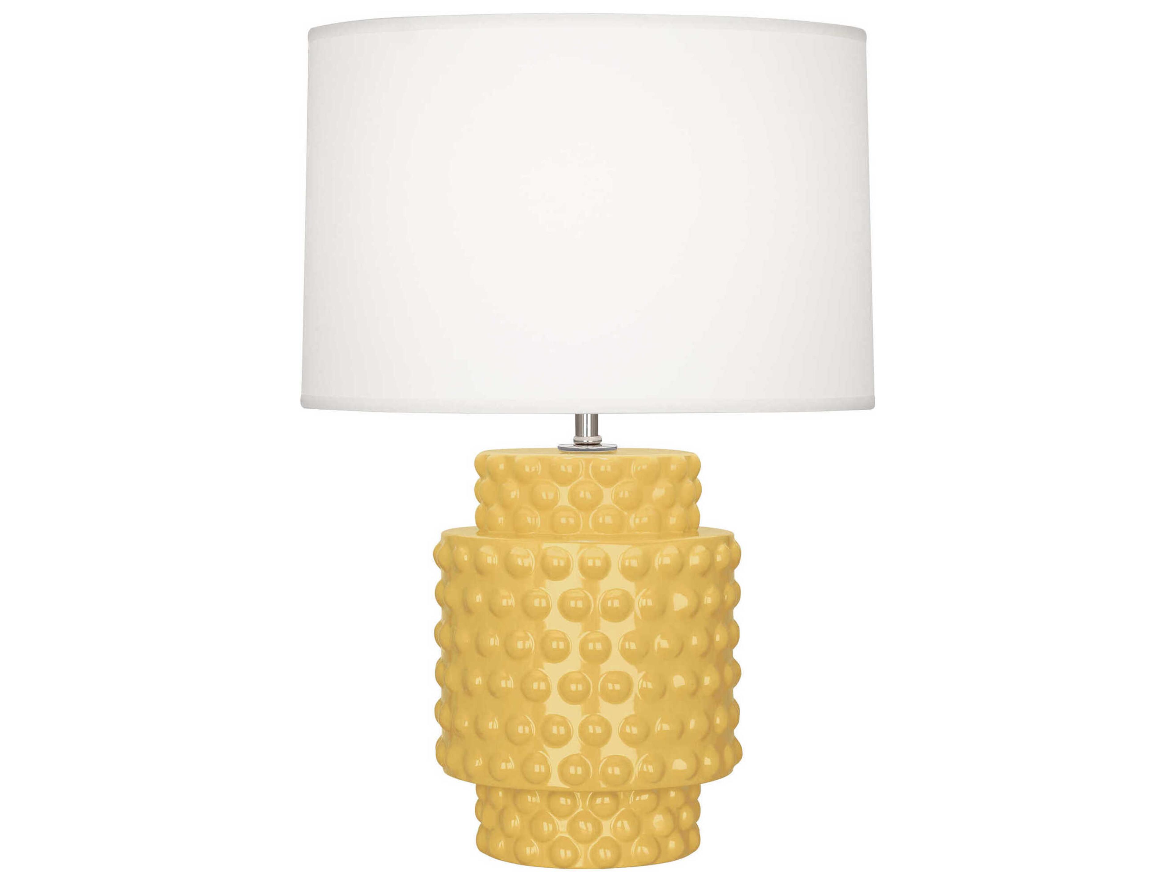 Robert Abbey Dolly Sunset Yellow Glazed Textured Table Lamp