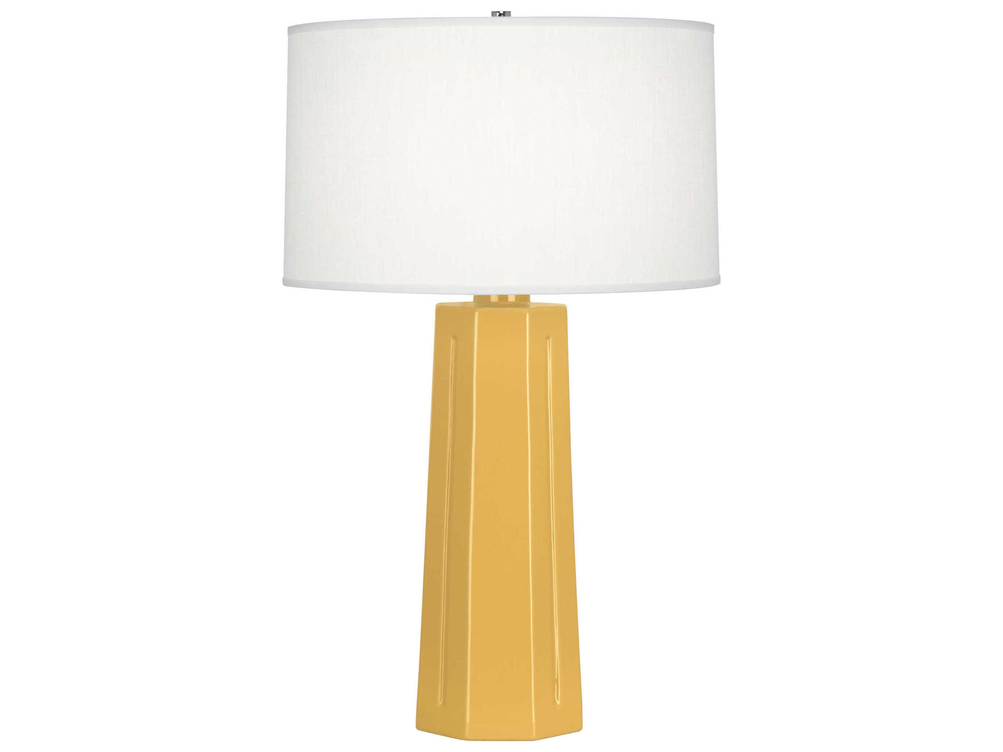 Robert Abbey Mason Sunset Yellow Glazed Buffet Lamp