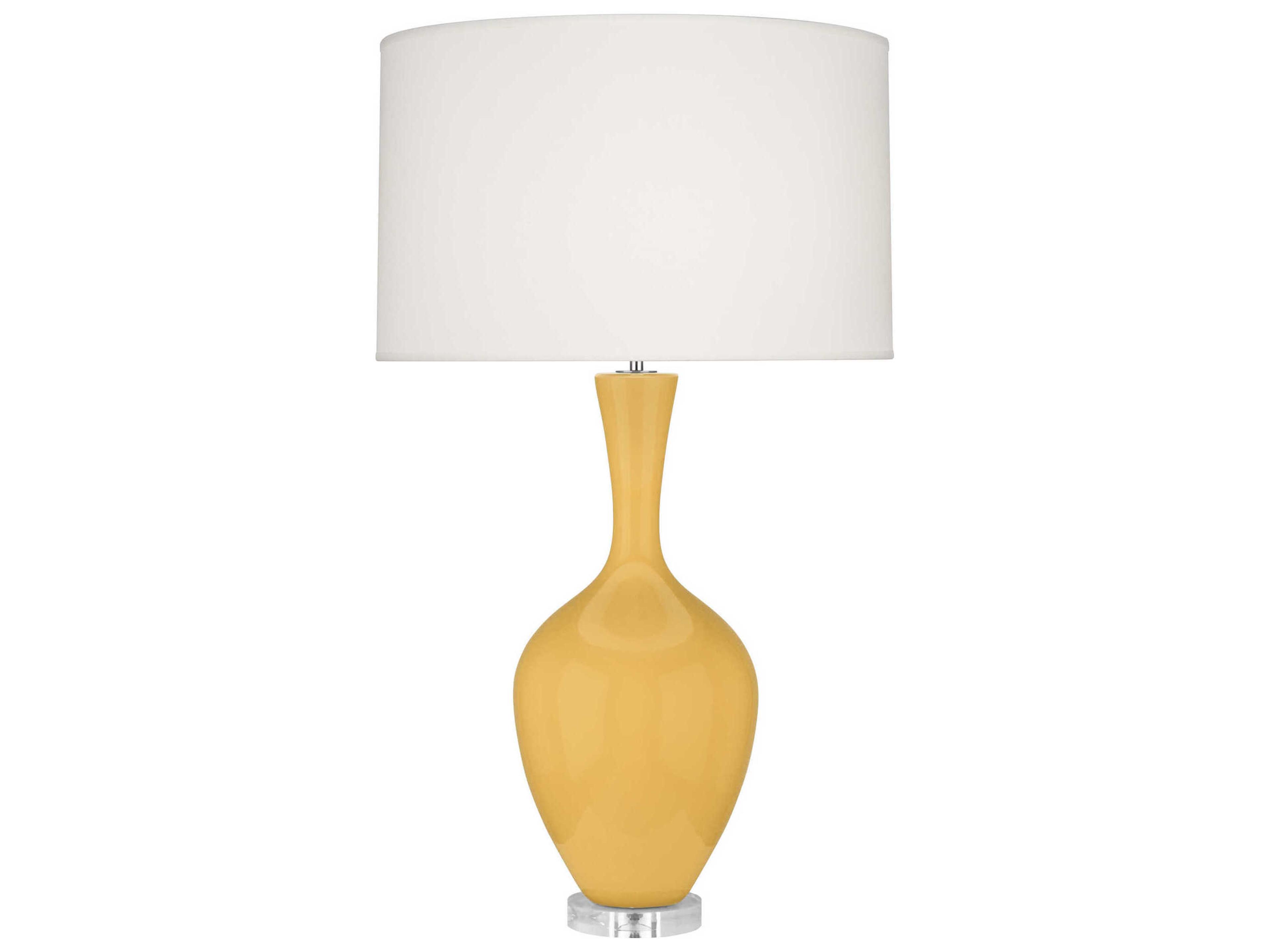 Robert Abbey Audrey Sunset Yellow Glazed Buffet Lamp