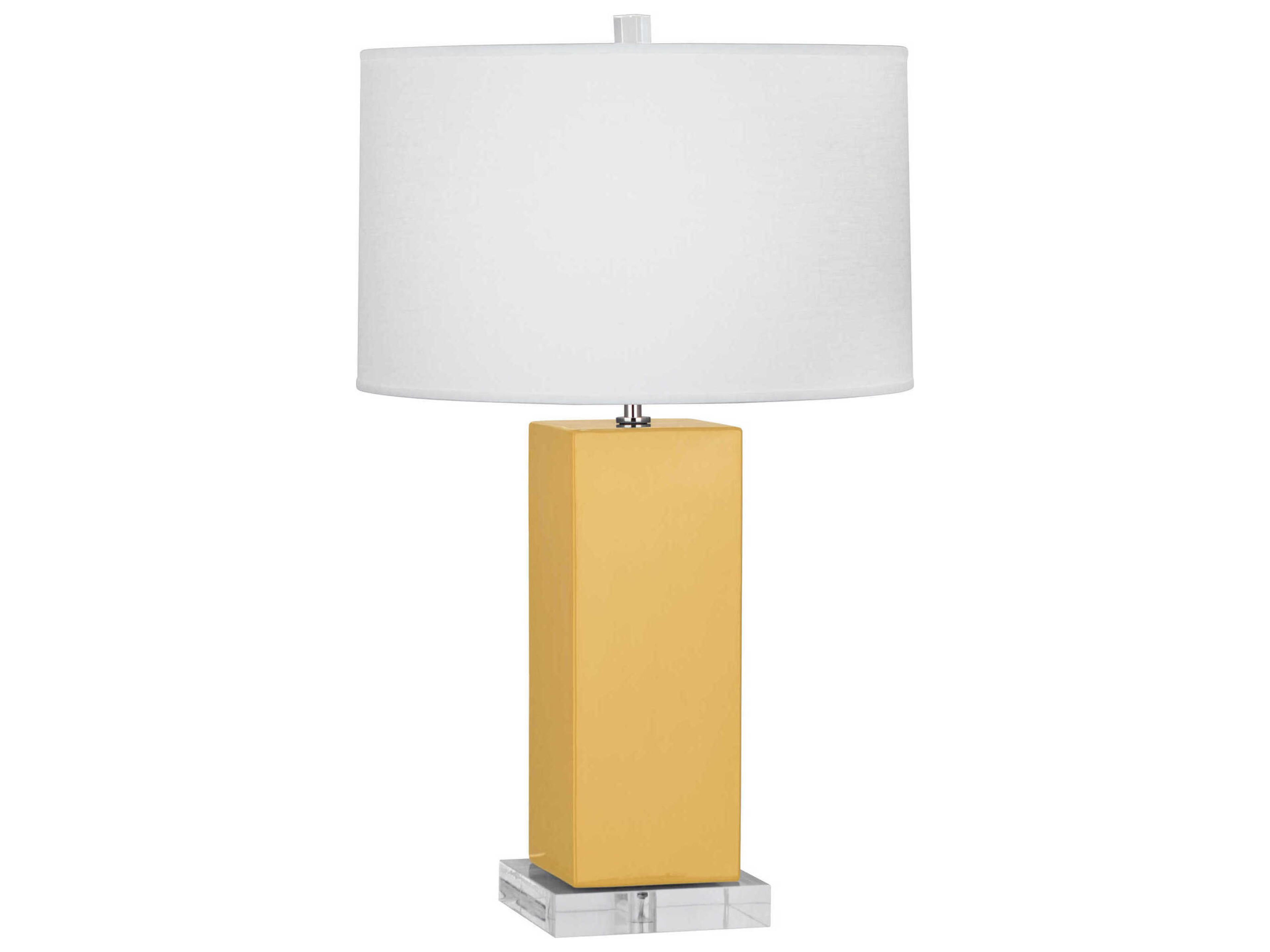Robert Abbey Harvey Sunset Yellow Glazed Buffet Lamp