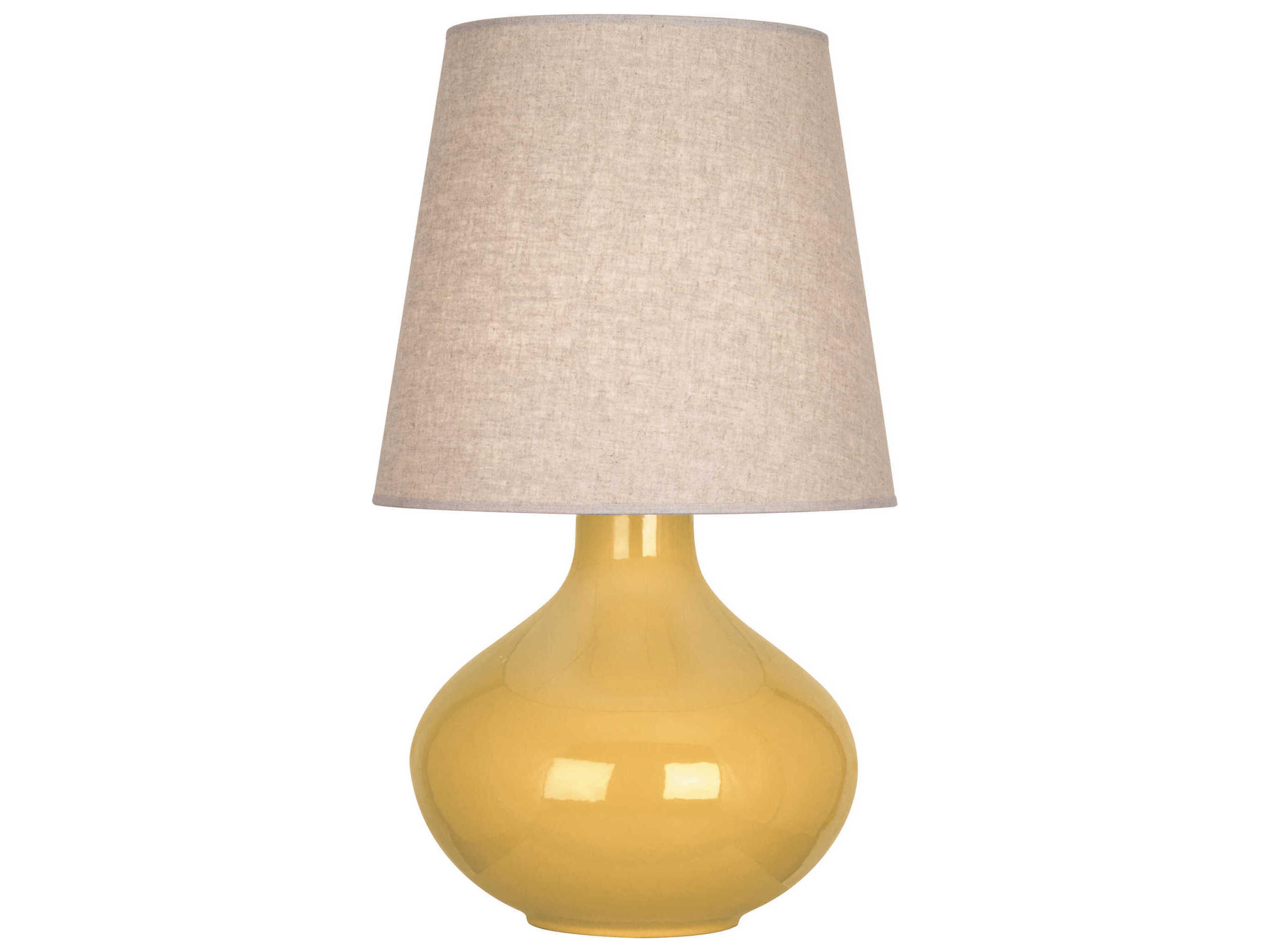 Robert Abbey June Yellow Buffet Lamp