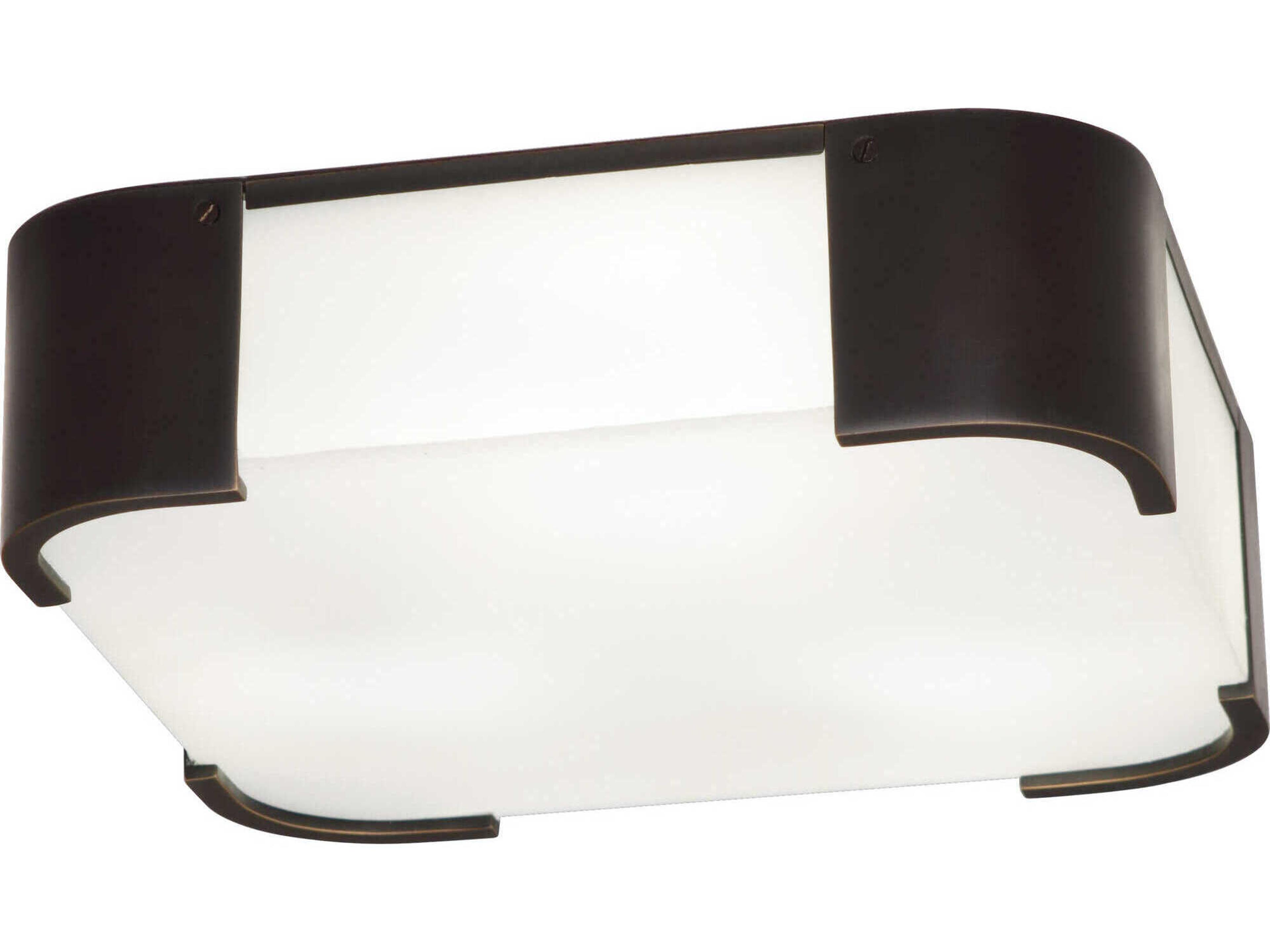 Robert Abbey Bryce 3-Light Deep Patina Bronze Flush Mount