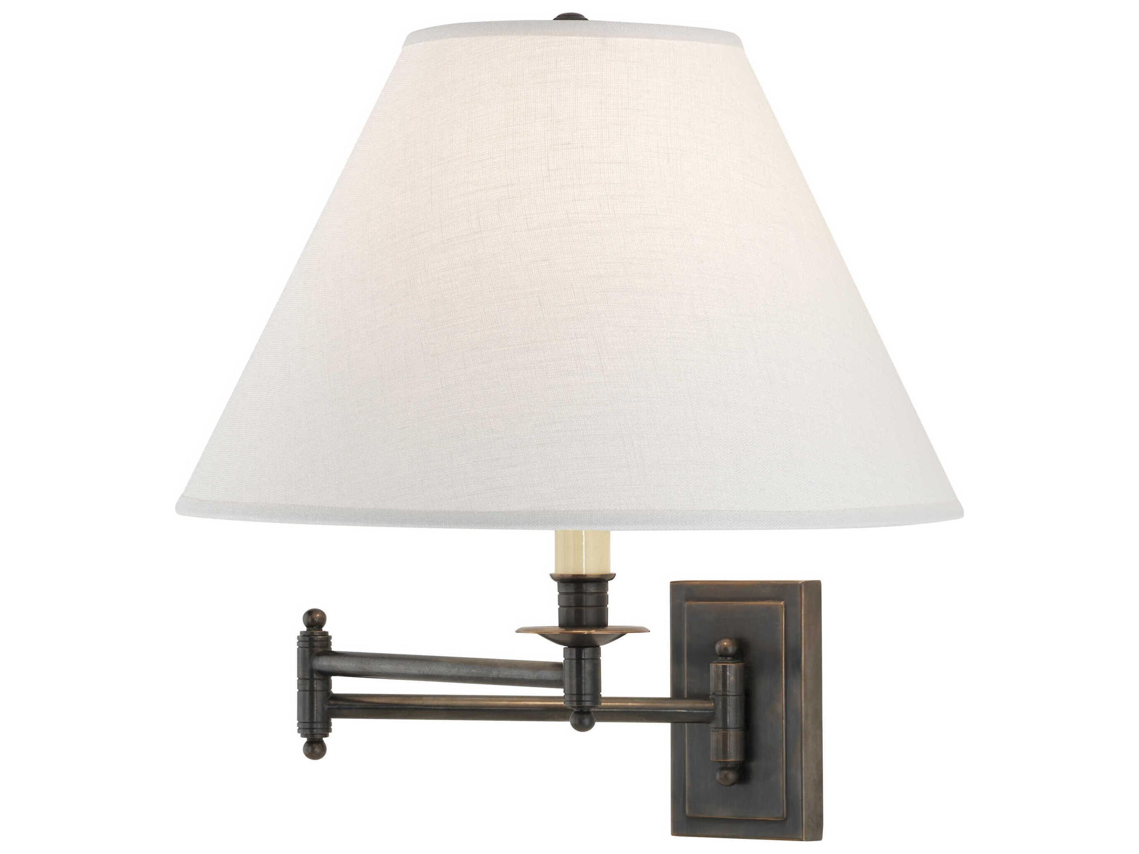 Robert Abbey Kinetic 1-Light Deep Patina Bronze Swing Wall Sconce