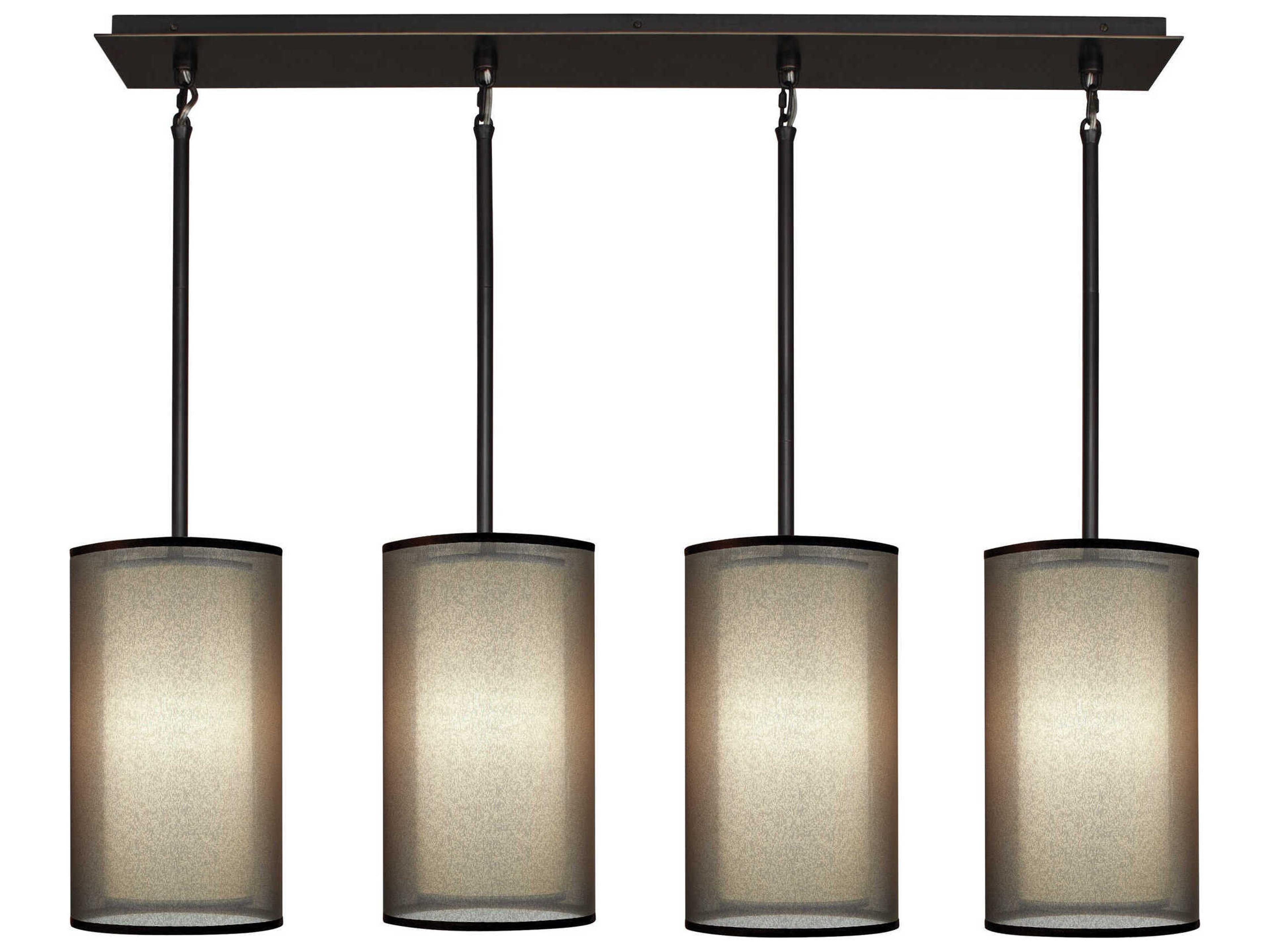 Robert Abbey Saturnia 4-Light Deep Patina Bronze Island Pendant