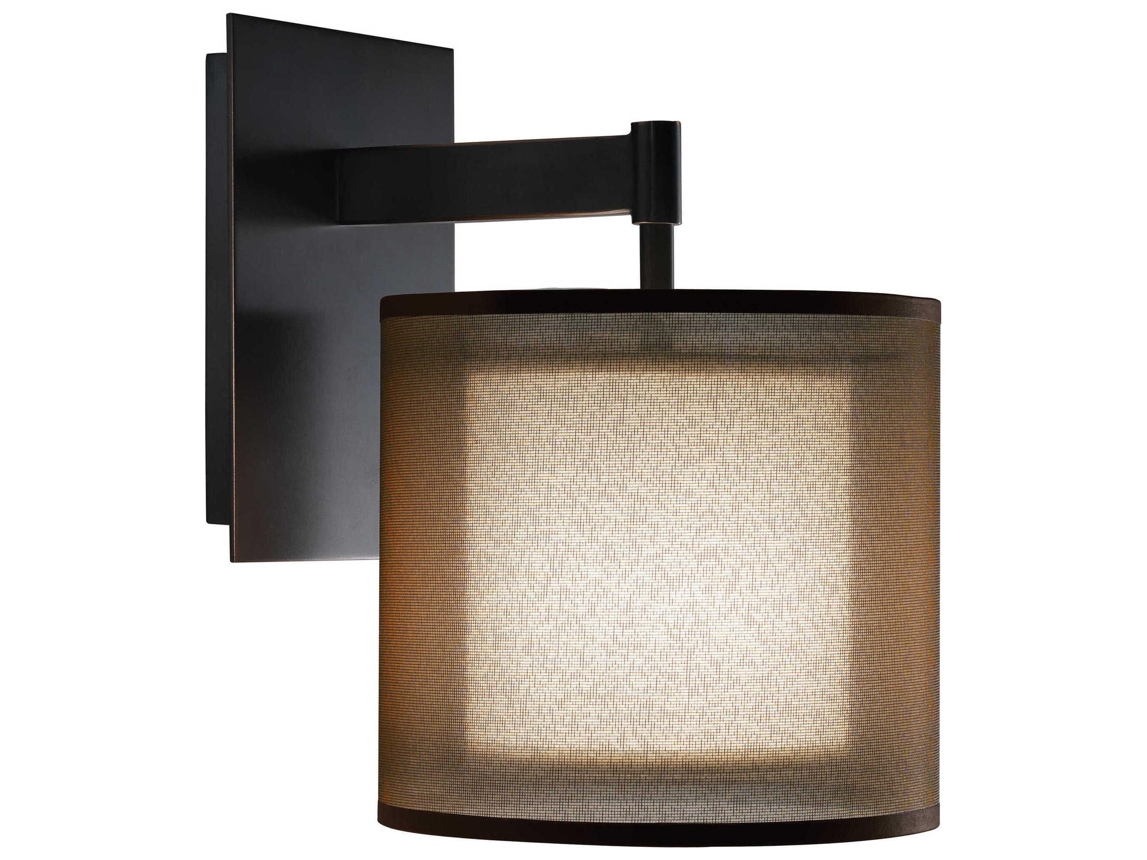 Robert Abbey Saturnia 1-Light Deep Patina Bronze Wall Sconce