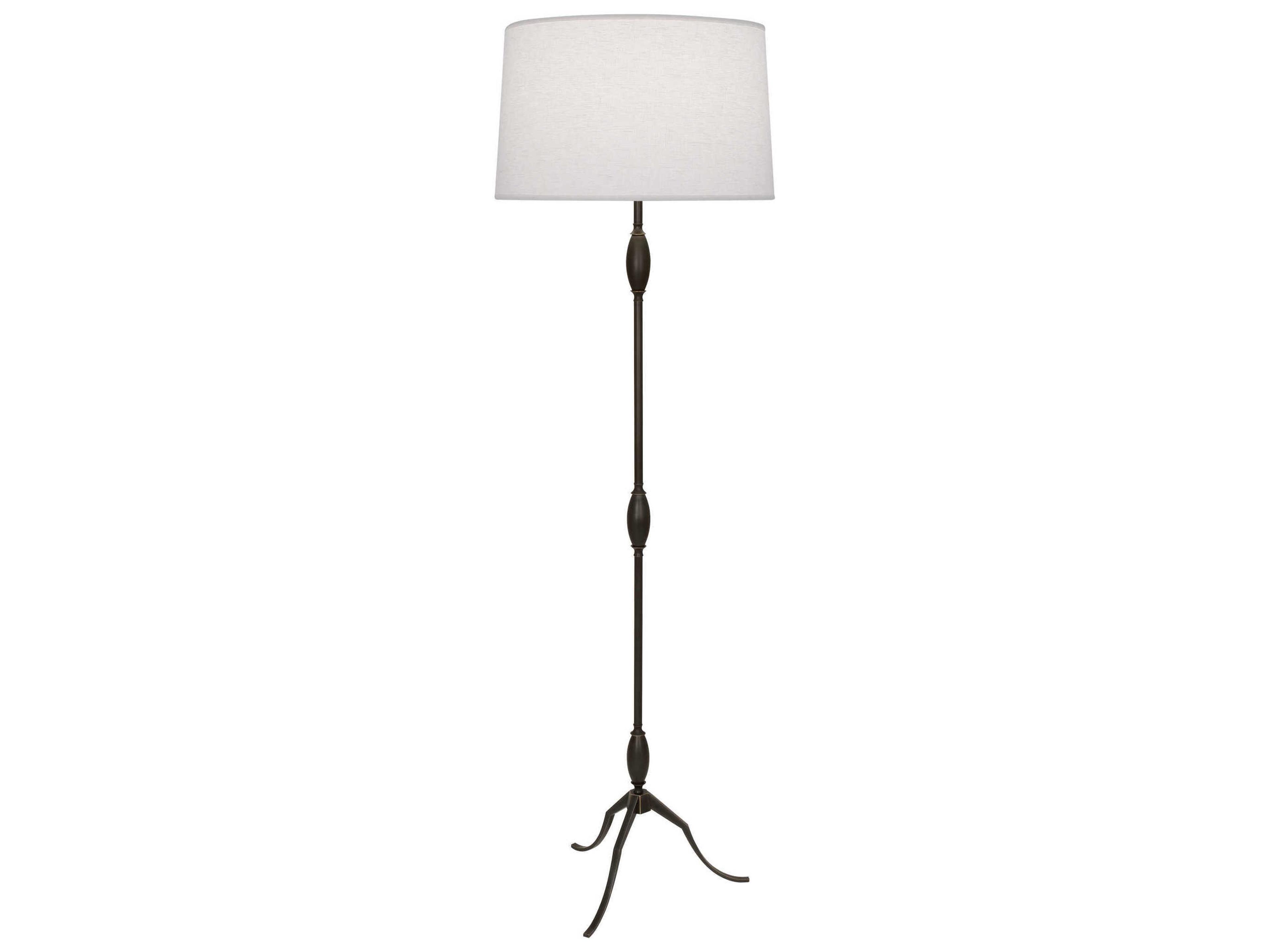 Robert Abbey Grace Deep Patina Bronze Floor Lamp