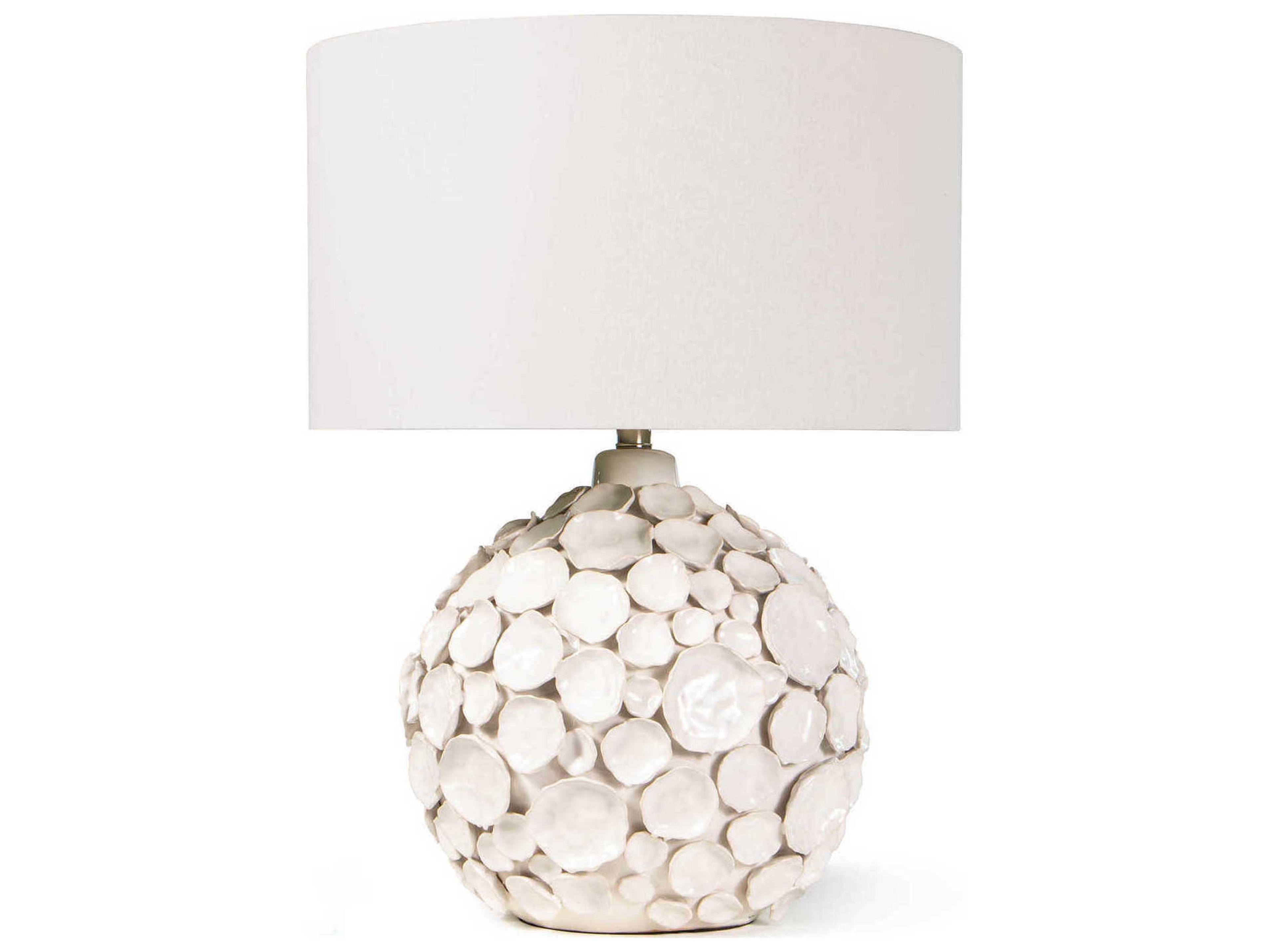 Regina Andrew Lucia White Polished Nickel Buffet Lamp