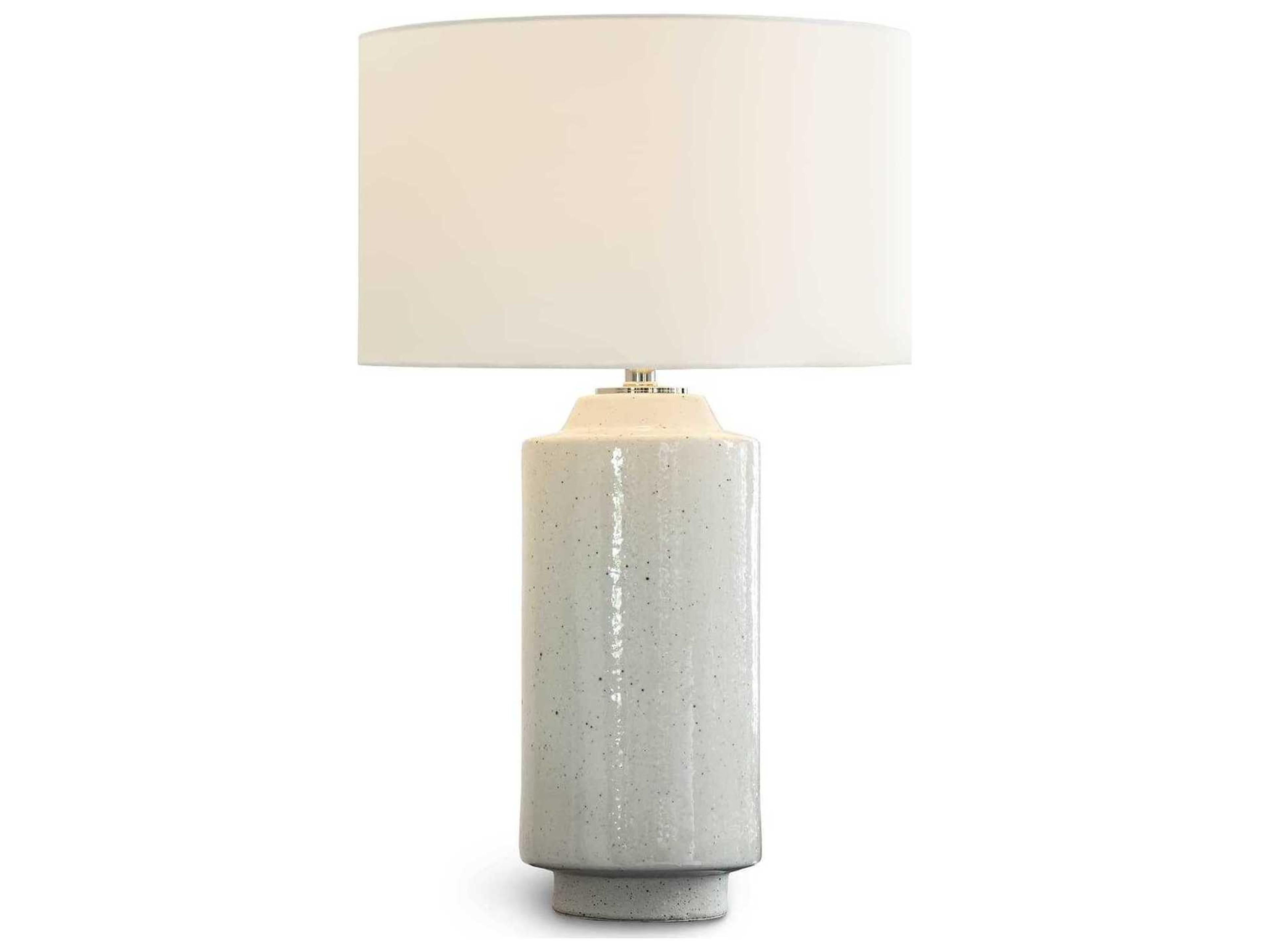 Regina Andrew Markus White Polished Nickel Buffet Lamp