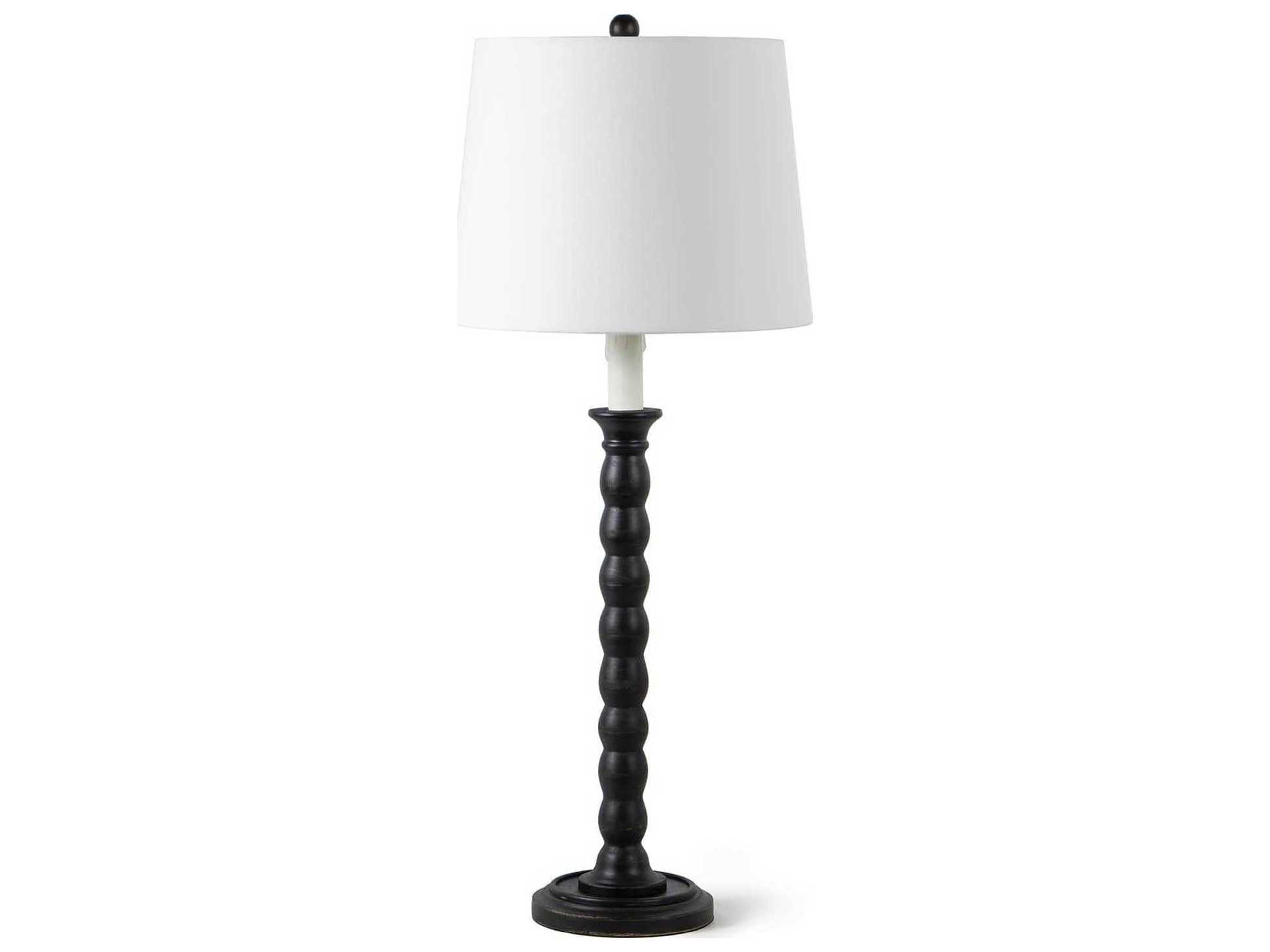 Regina Andrew Perennial Ebony Polished Brass Black Buffet Lamp