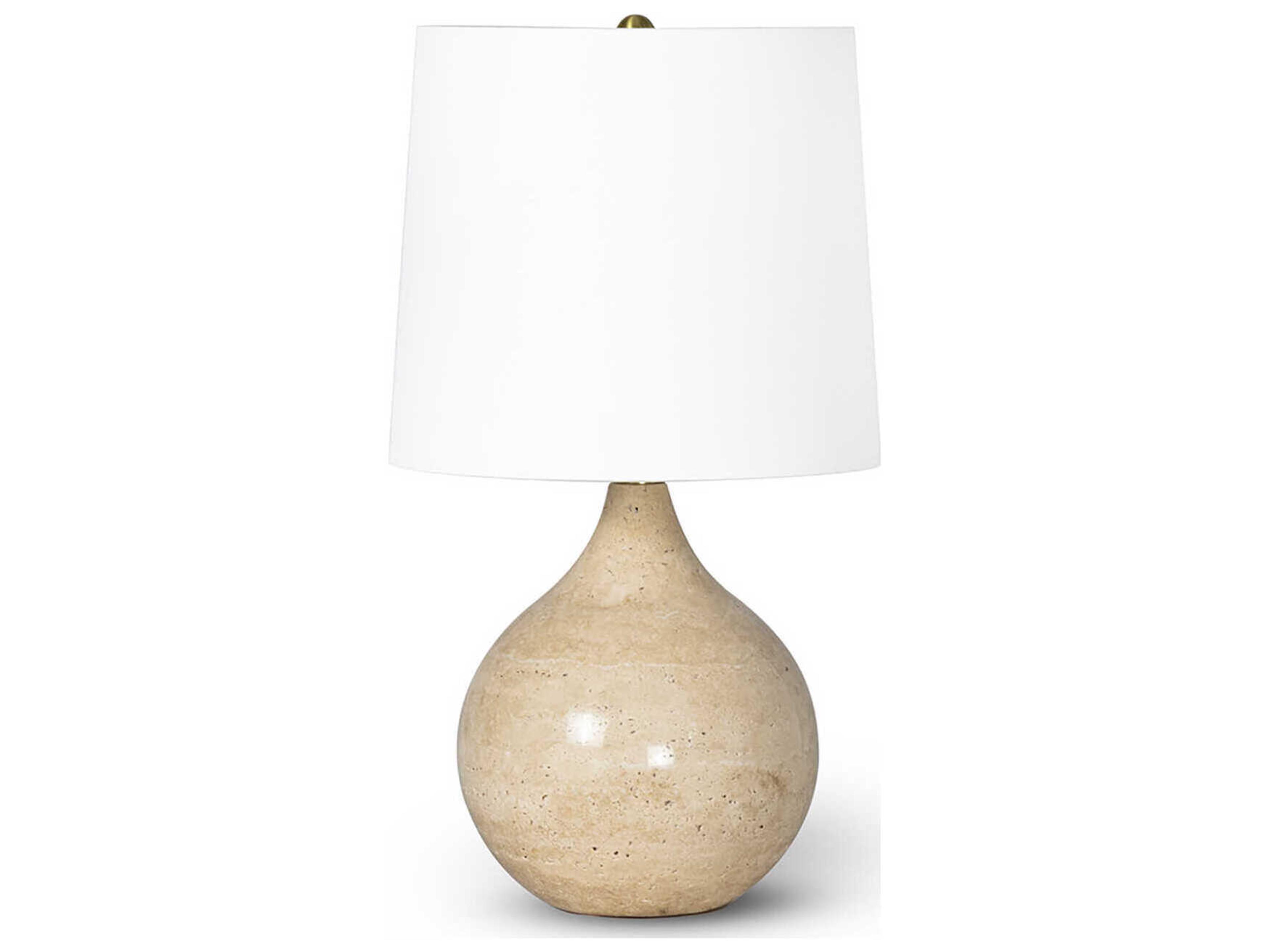 Regina Andrew Noa Natural Stone Brass Table Lamp
