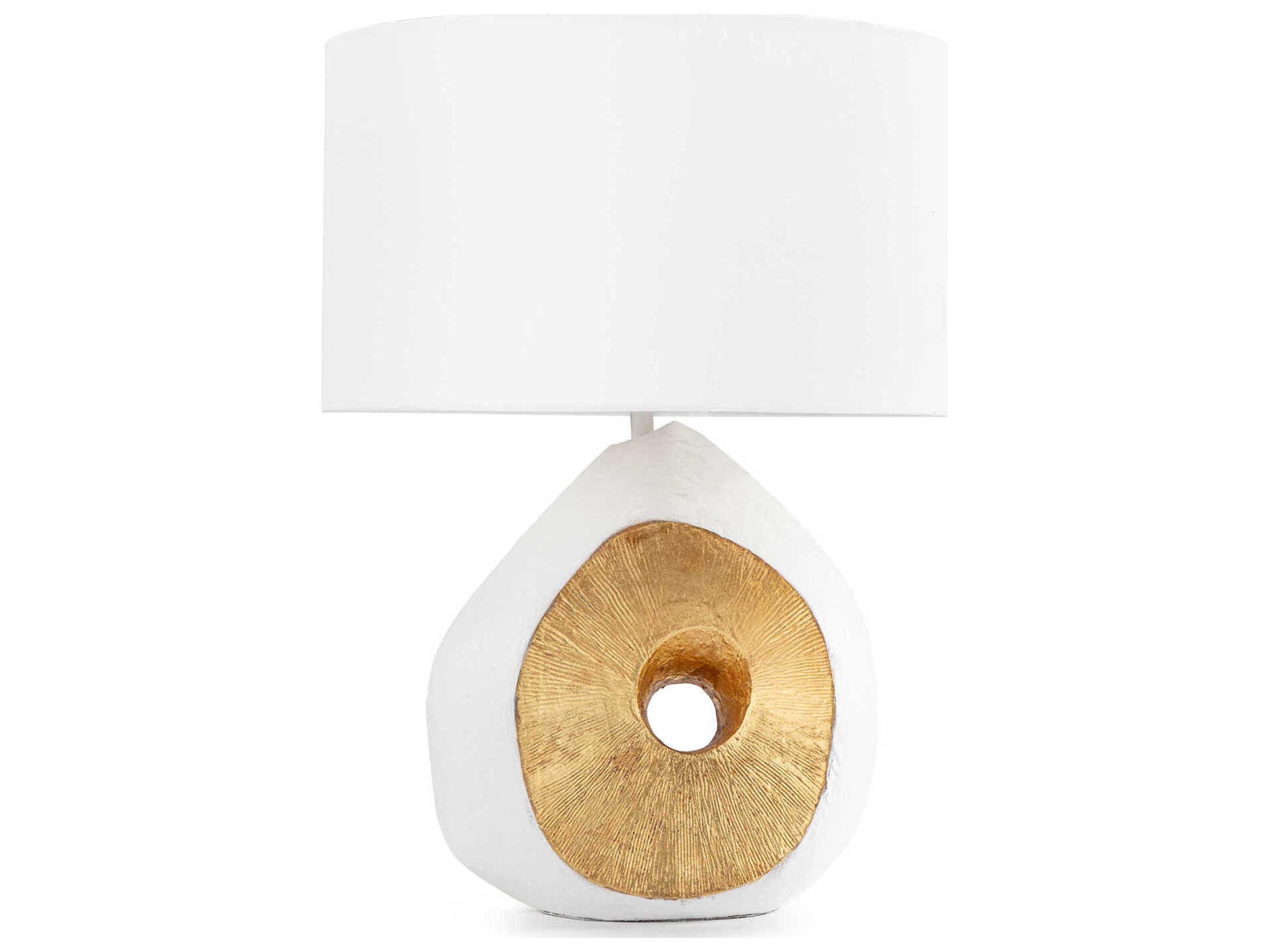 Regina Andrew Tristan White Brass Buffet Lamp