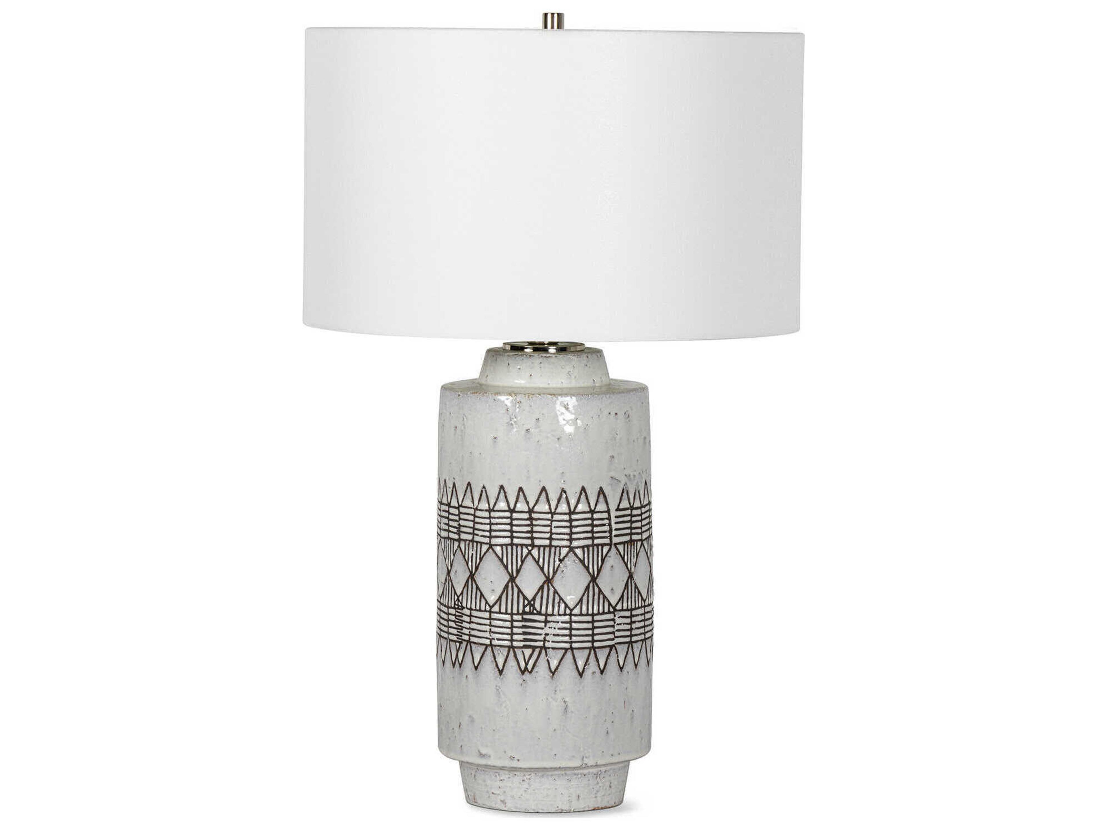 Regina Andrew Zuri White Nickel Buffet Lamp