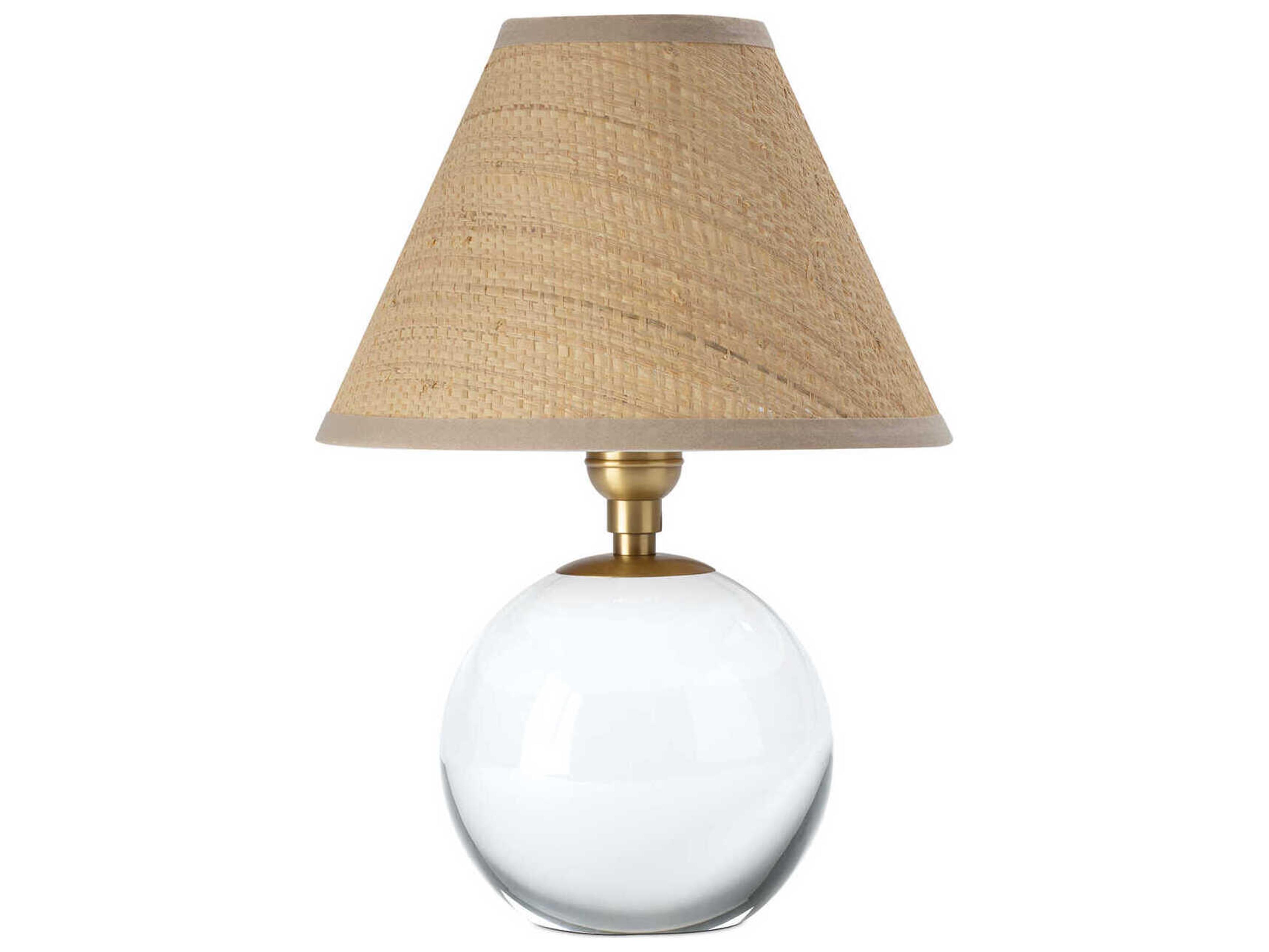Regina Andrew Giorgio Clear Natural Brass Table Lamp