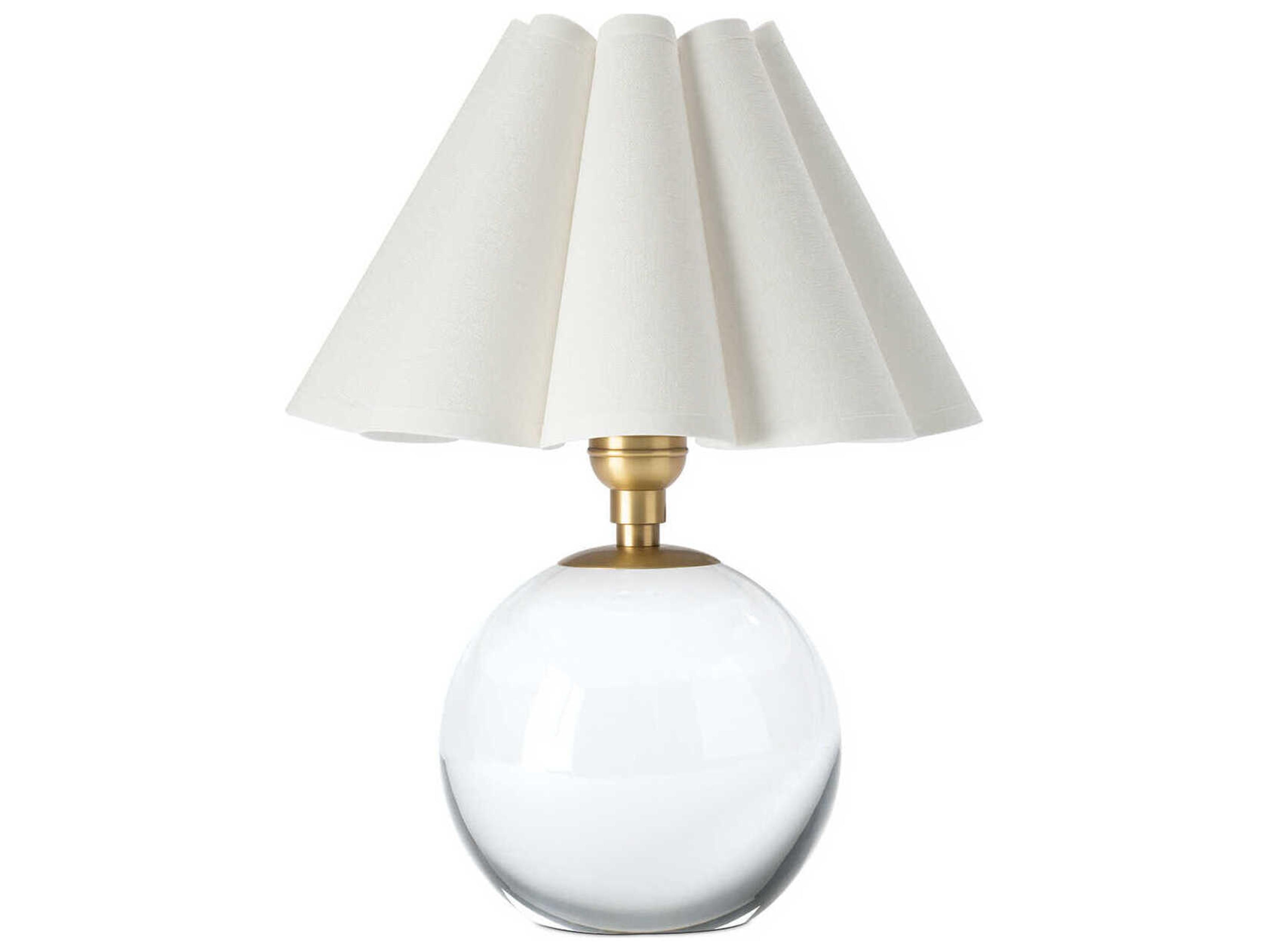 Regina Andrew Giorgio Clear Natural Brass Table Lamp