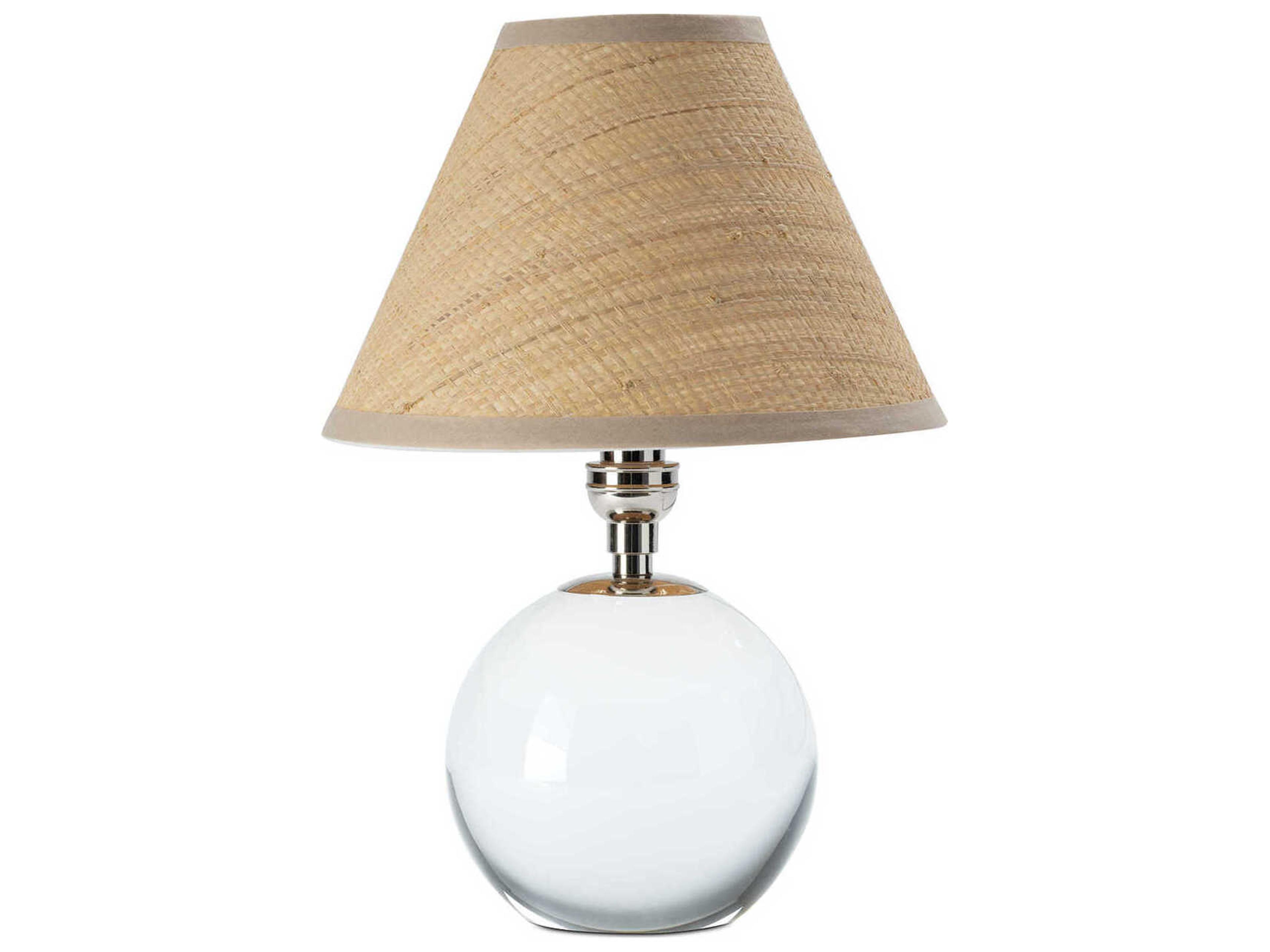 Regina Andrew Giorgio Clear Polished Nickel Table Lamp
