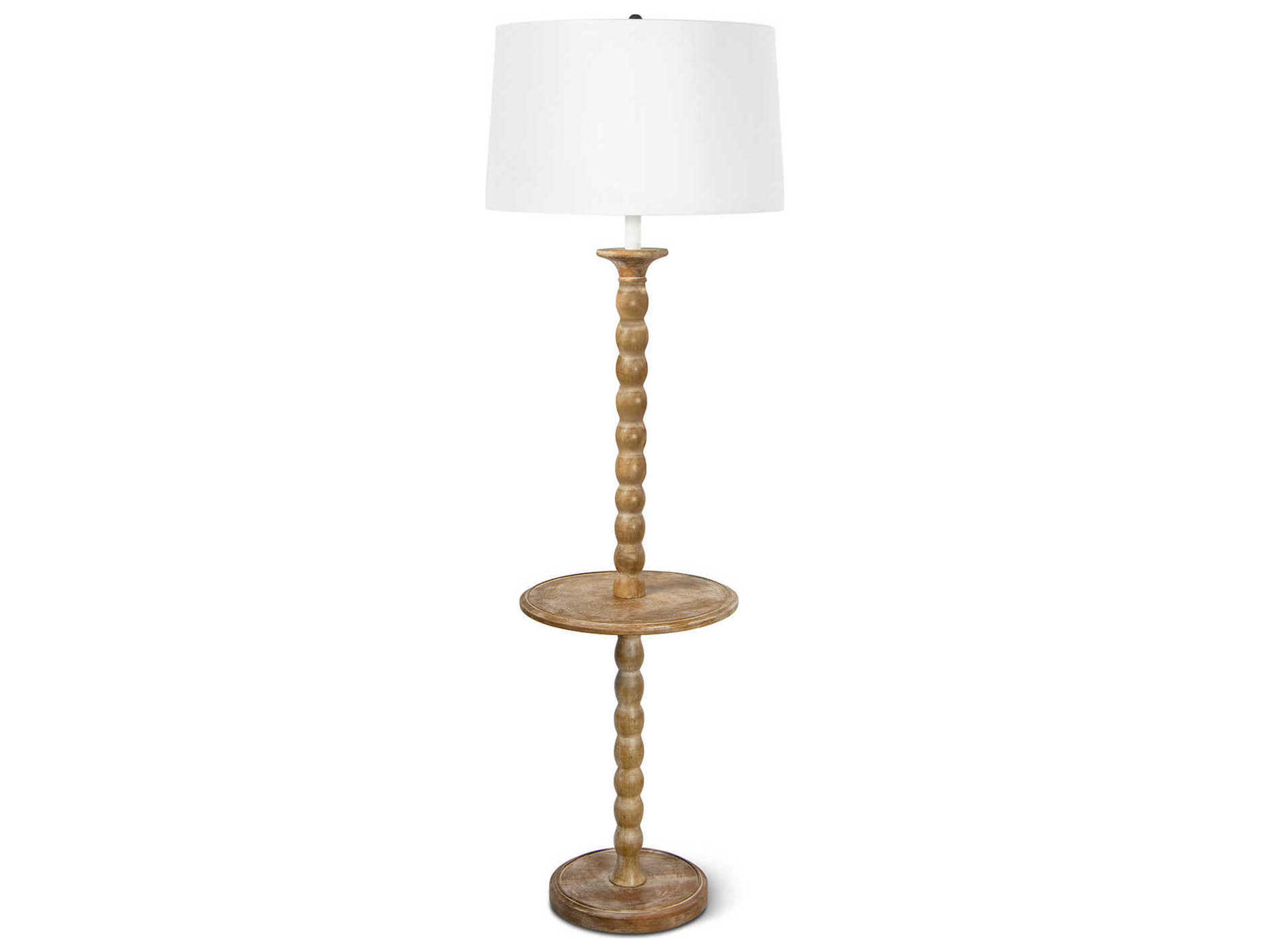Regina Andrew Perennial Natural Polished Brass Brown Floor Lamp