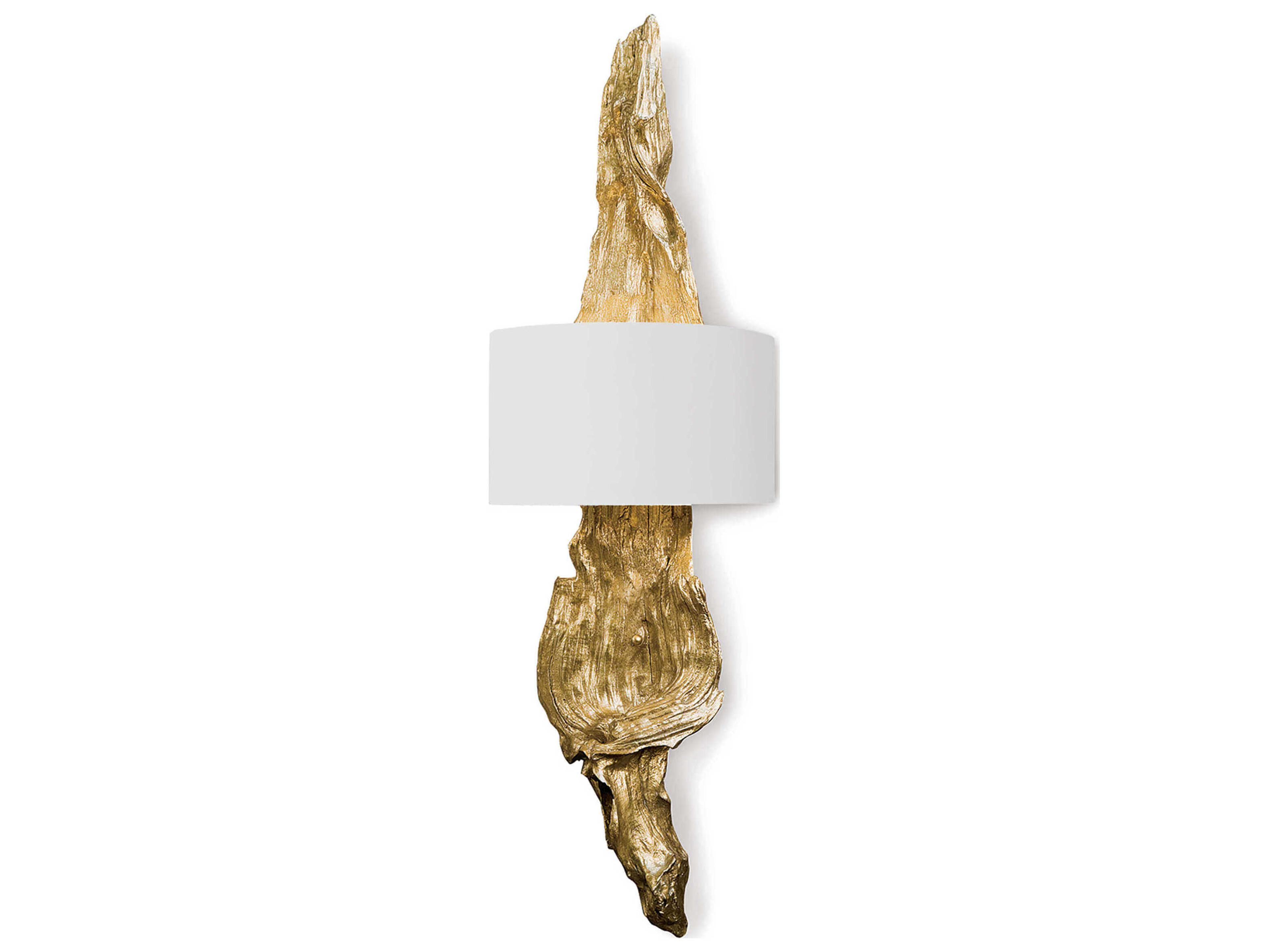 Regina Andrew 2-Light Antique Gold Leaf Wall Sconce