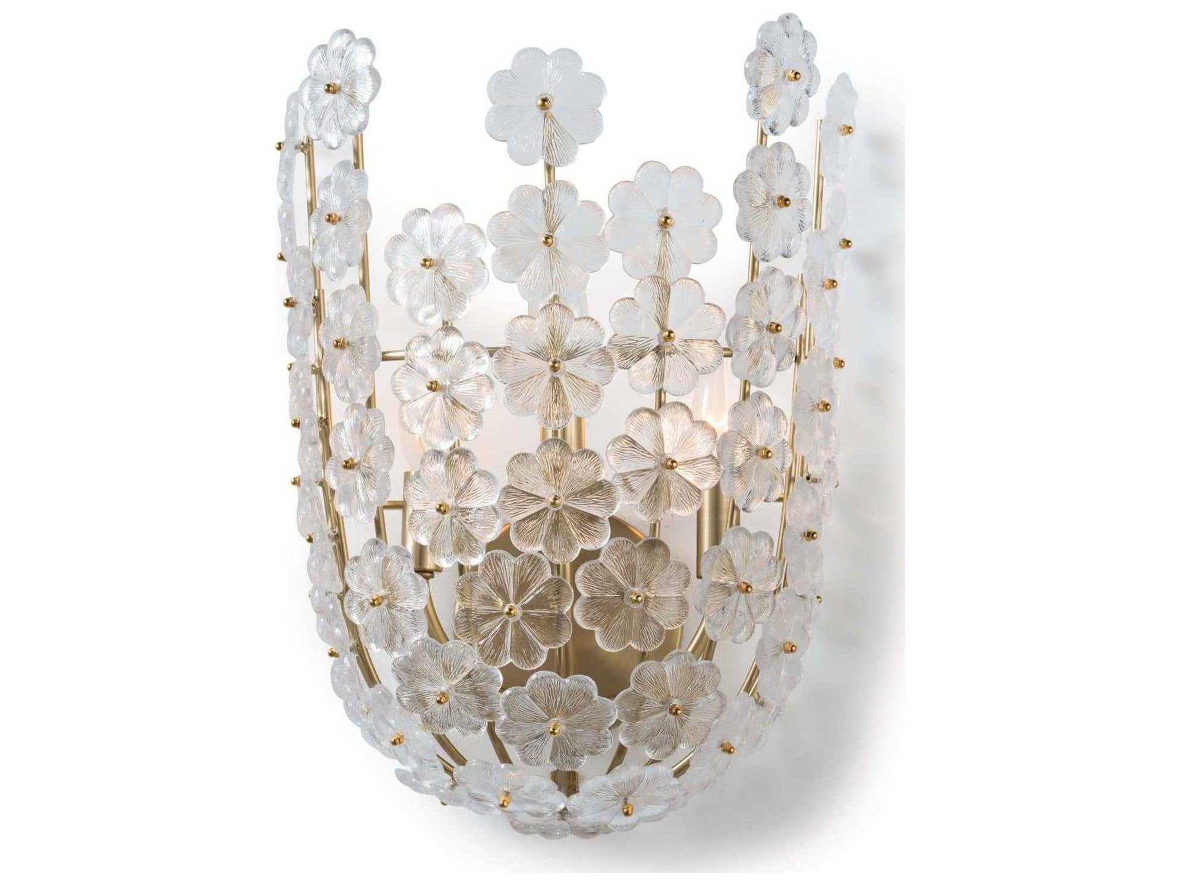 Regina Andrew Charlotte 3-Light Natural Brass Wall Sconce