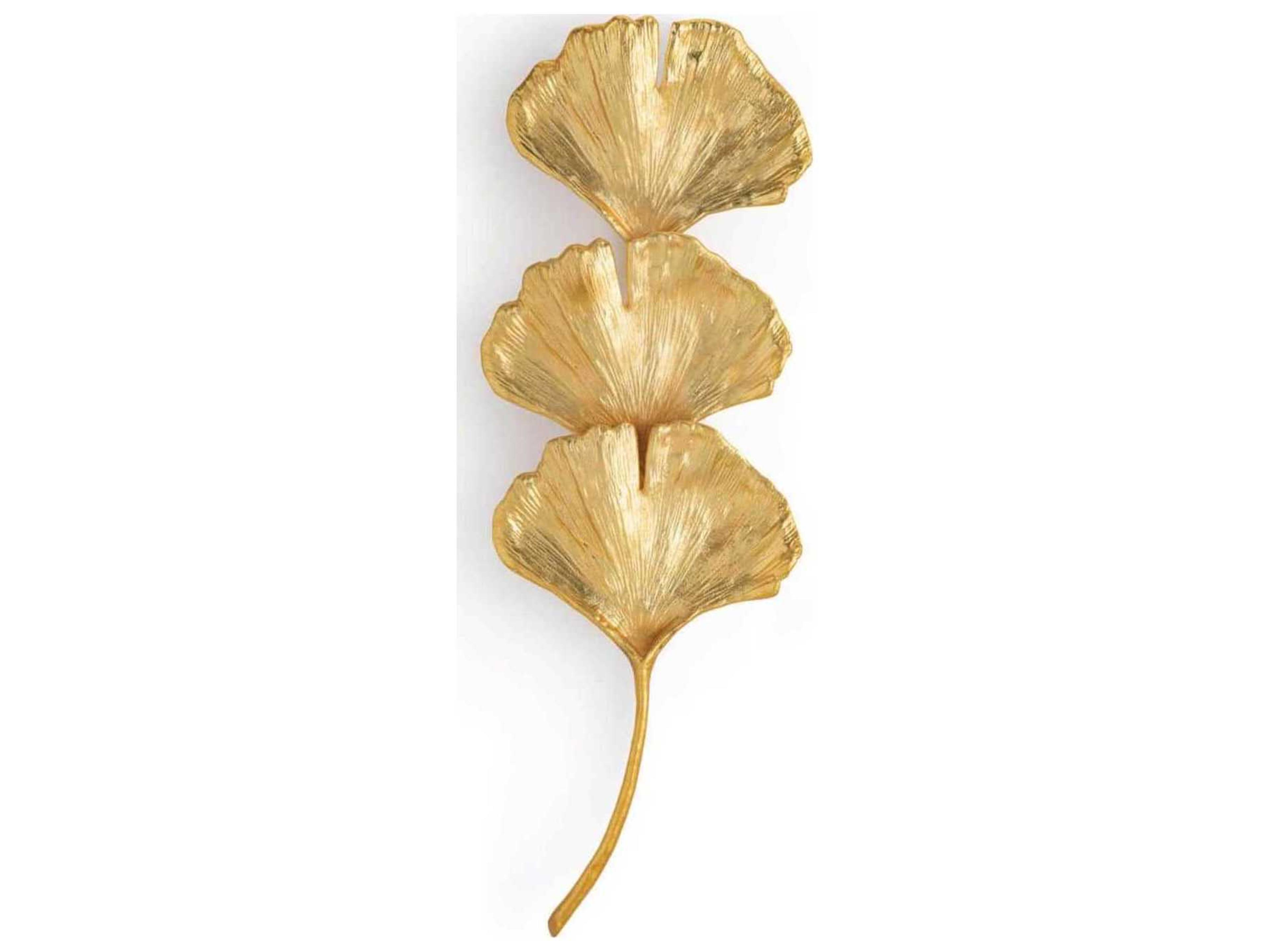 Regina Andrew Ginkgo 2-Light Gold Wall Sconce