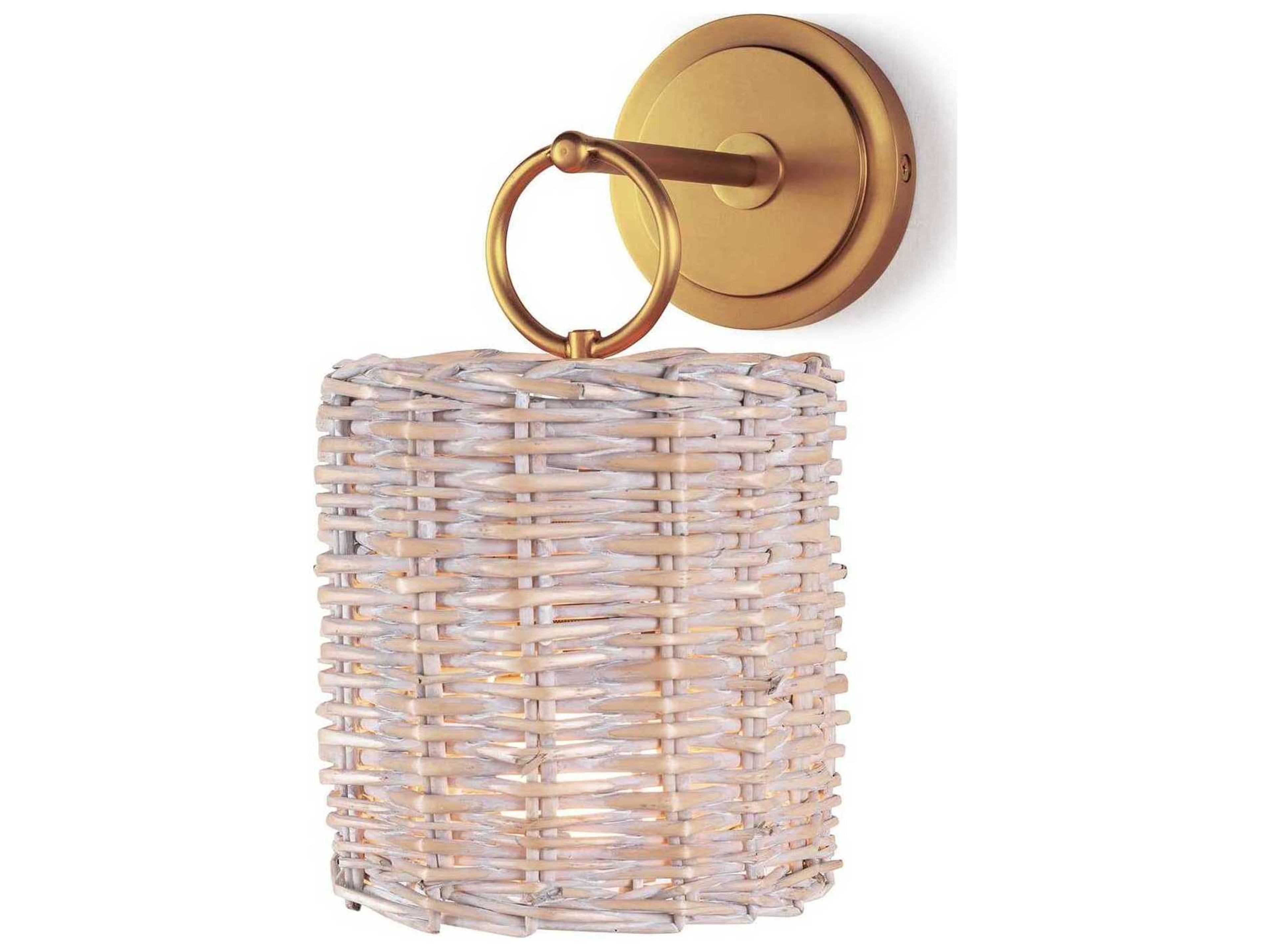 Regina Andrew Nantucket 1-Light Natural Brass Wall Sconce