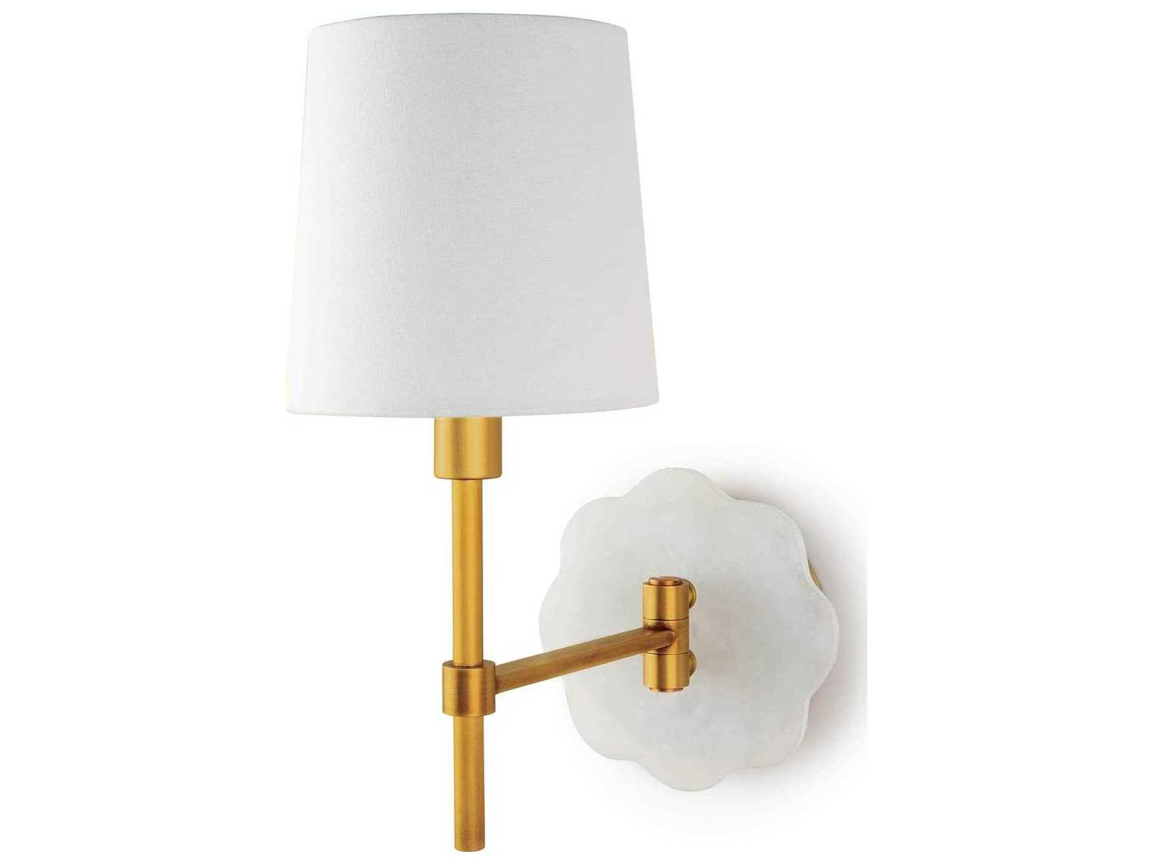 Regina Andrew 1-Light Natural Brass Wall Sconce