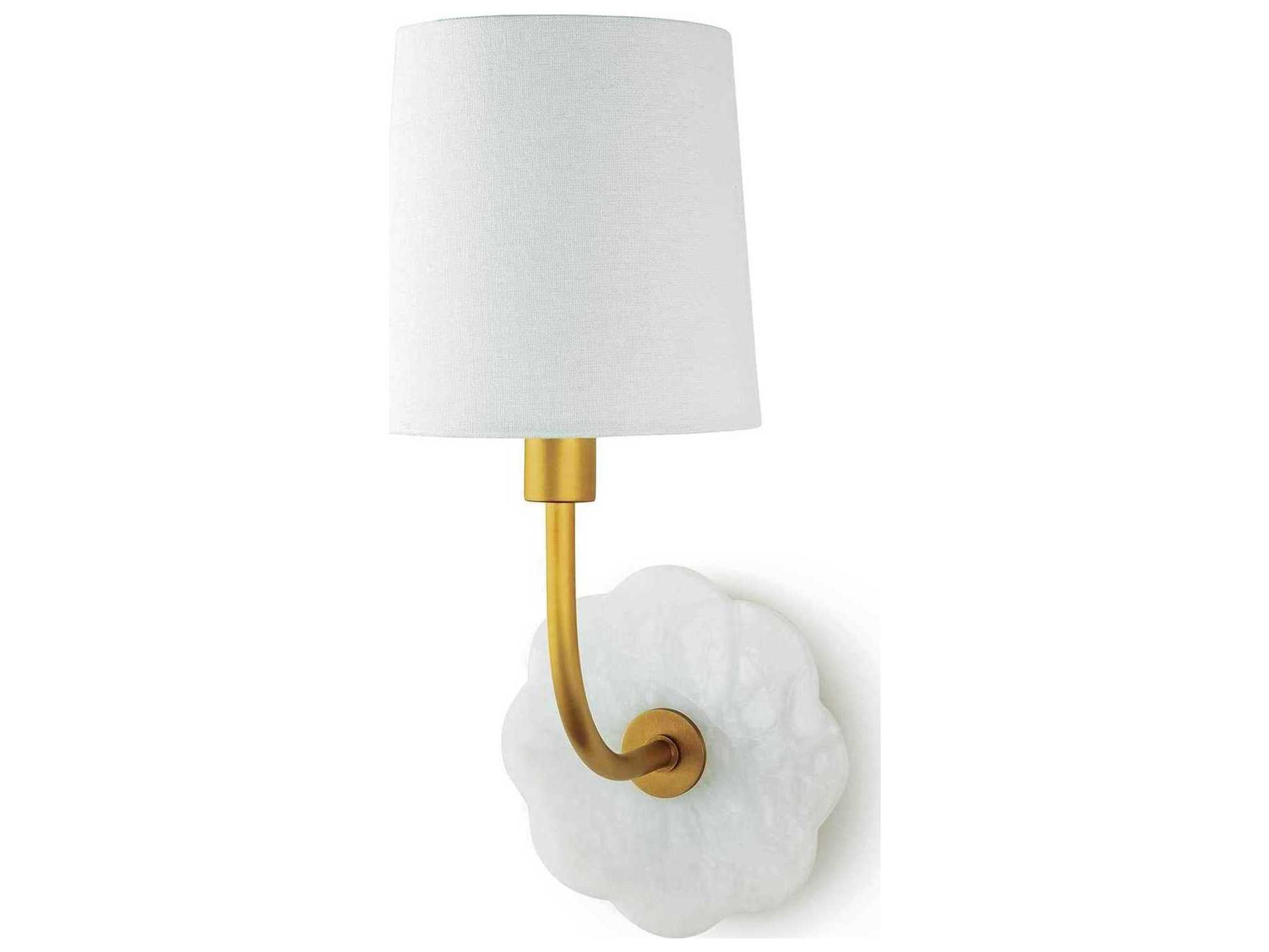 Regina Andrew 1-Light Natural Stone White Wall Sconce