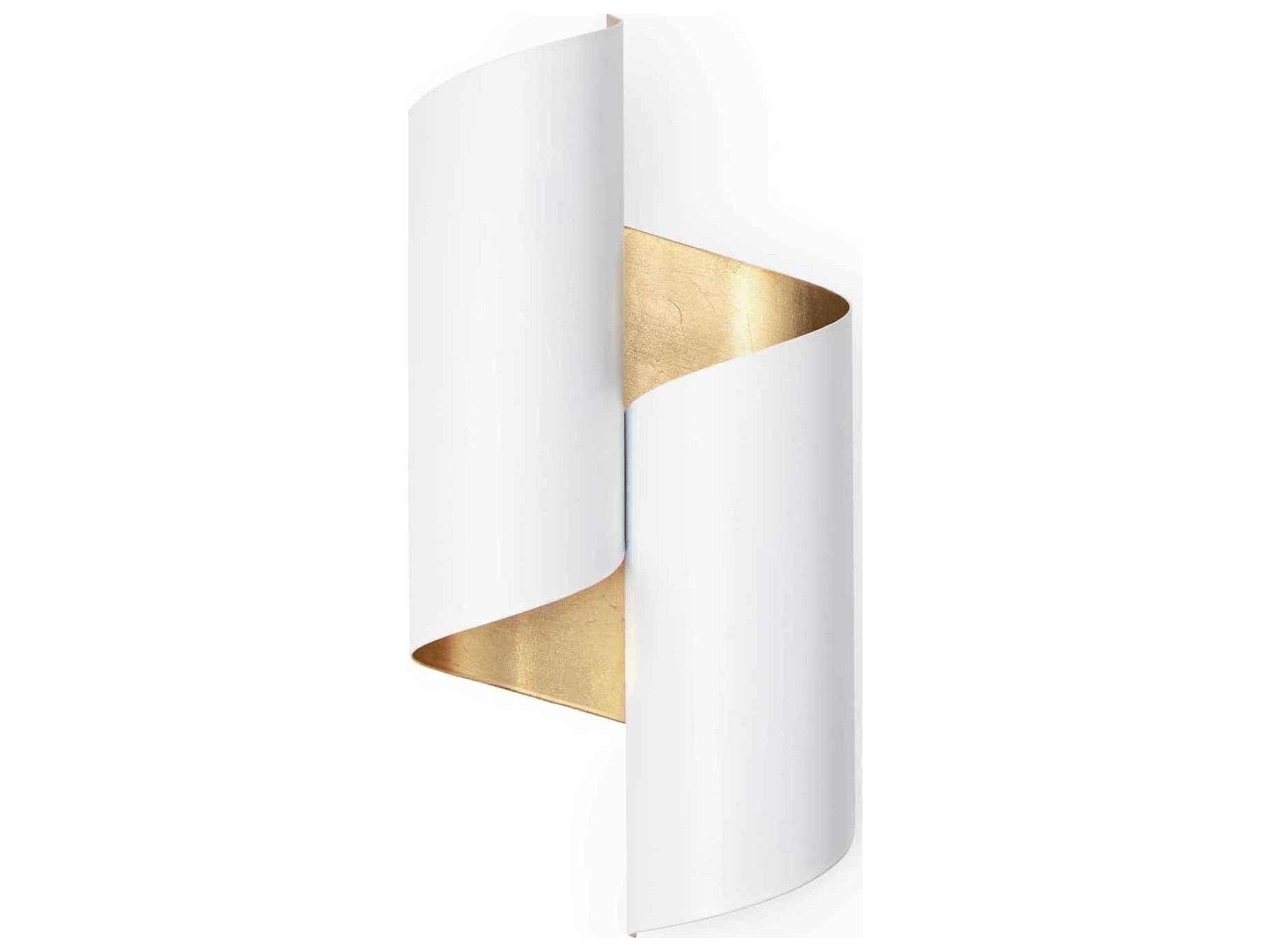 Regina Andrew Folio 2-Light White Wall Sconce