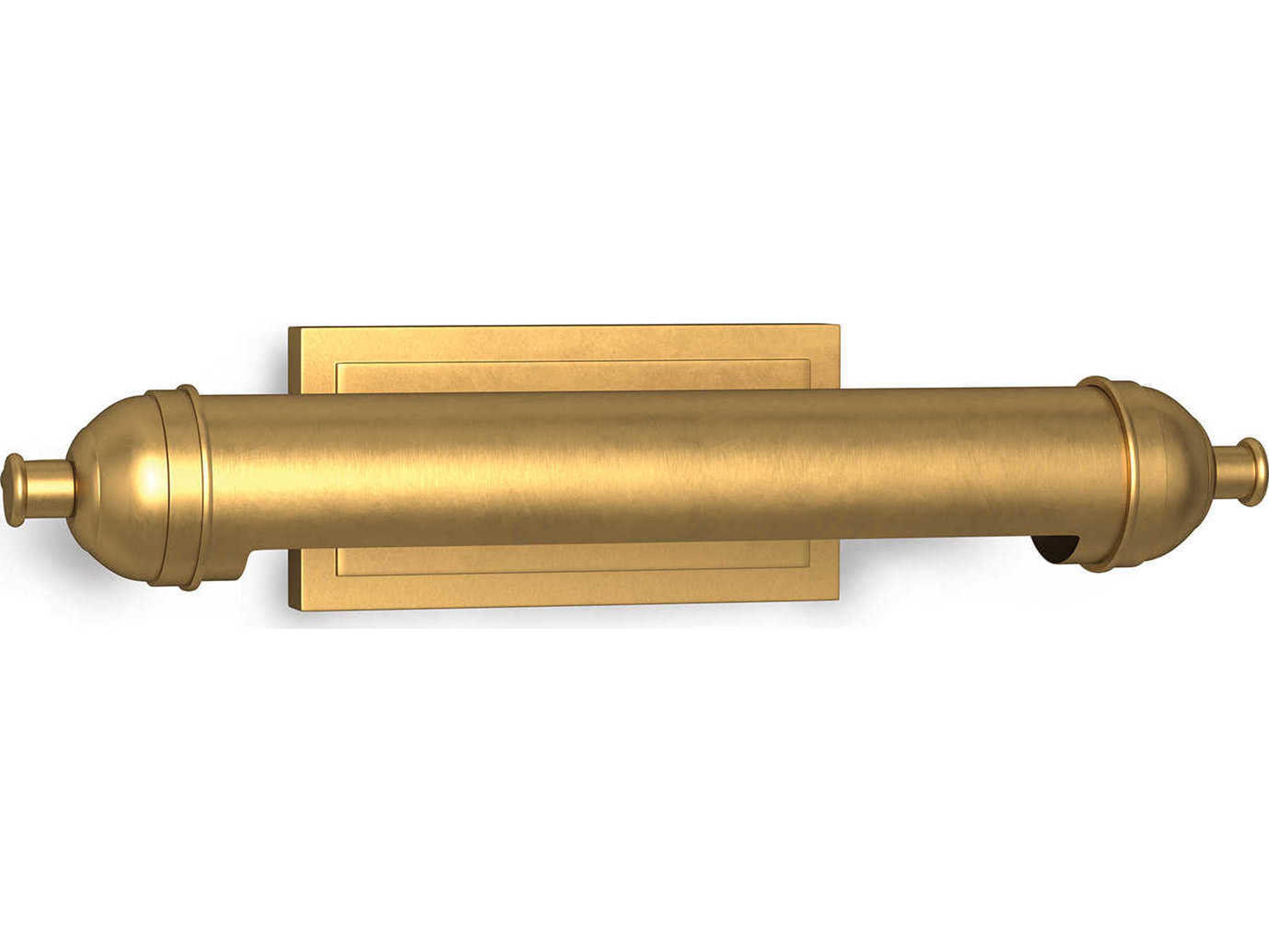 Regina Andrew Devon 2-Light Natural Brass Picture Light