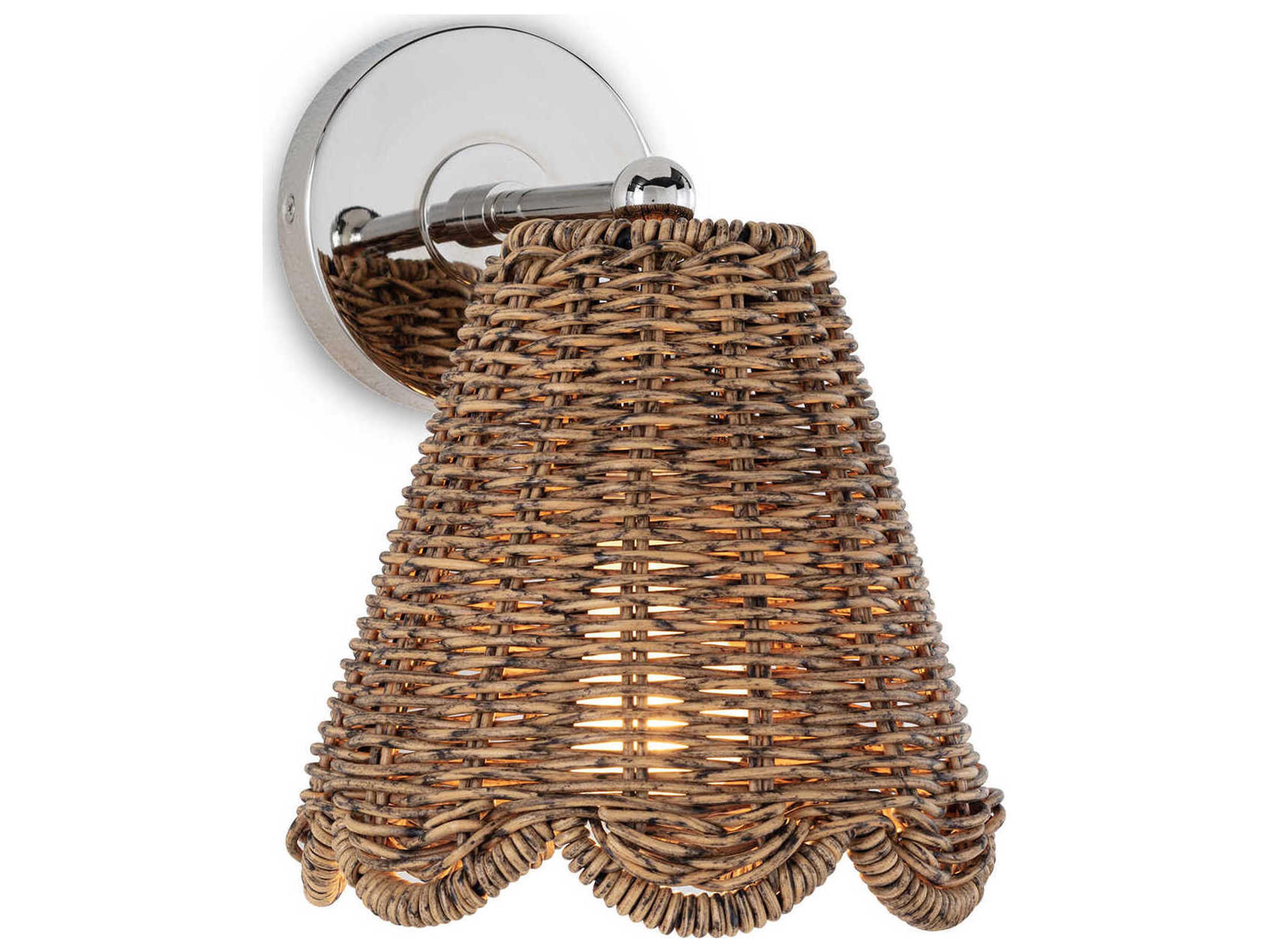 Regina Andrew 1-Light Natural Nickel Wall Sconce