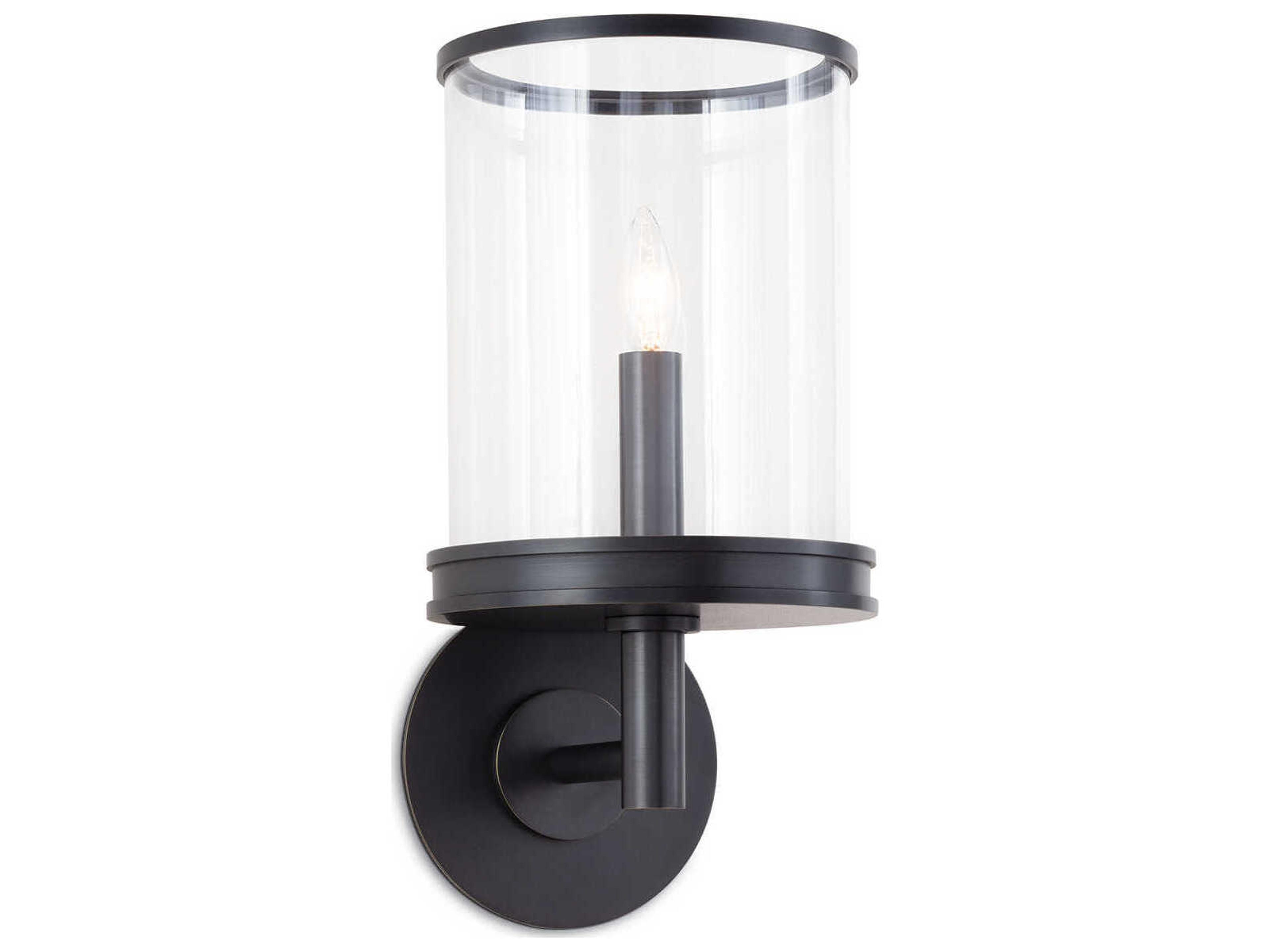 Regina Andrew Adria 1-Light Oil Rubbed Bronze Glass Wall Sconce