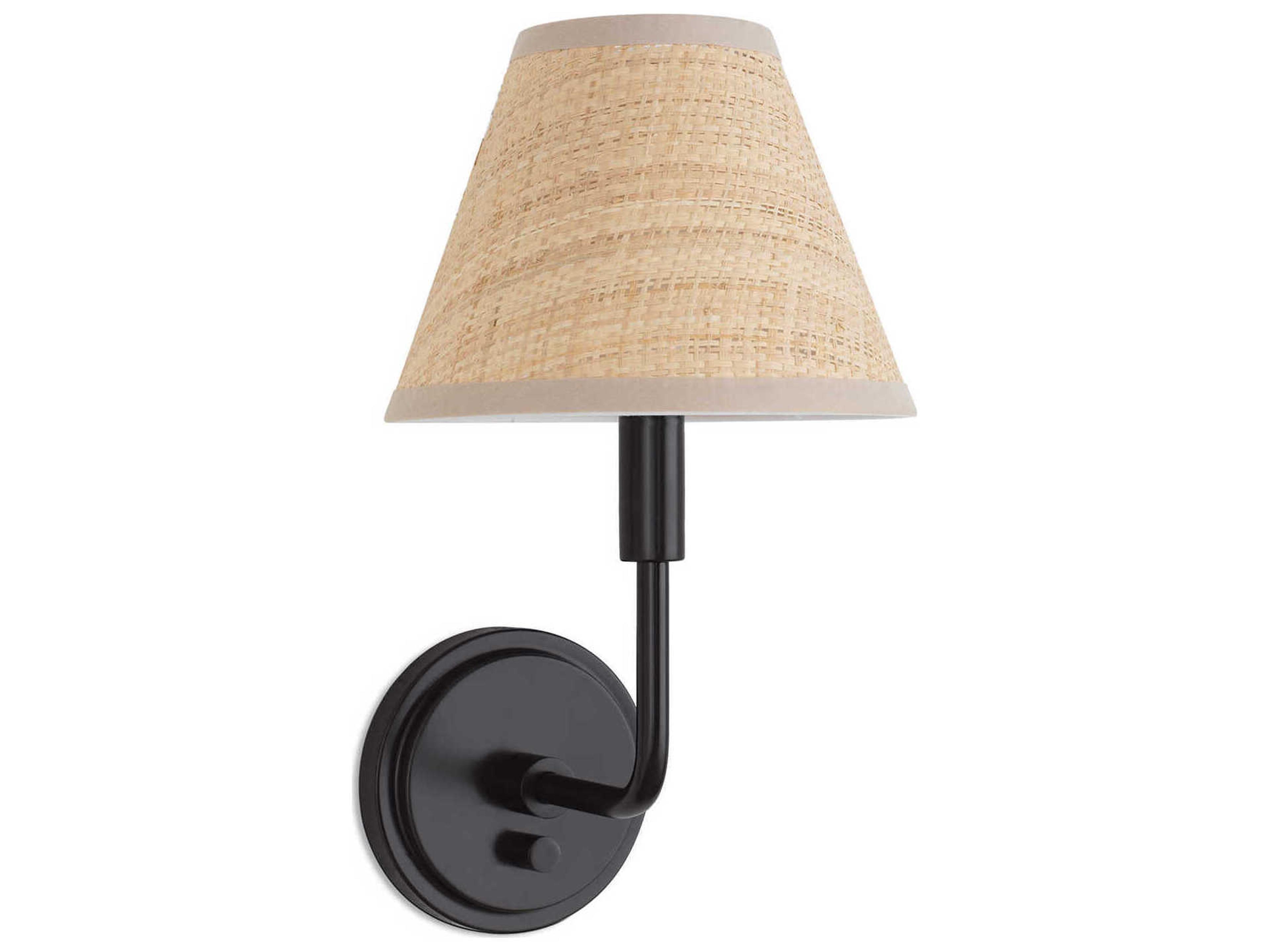 Regina Andrew Polly 1-Light Blackened Brass Wall Sconce