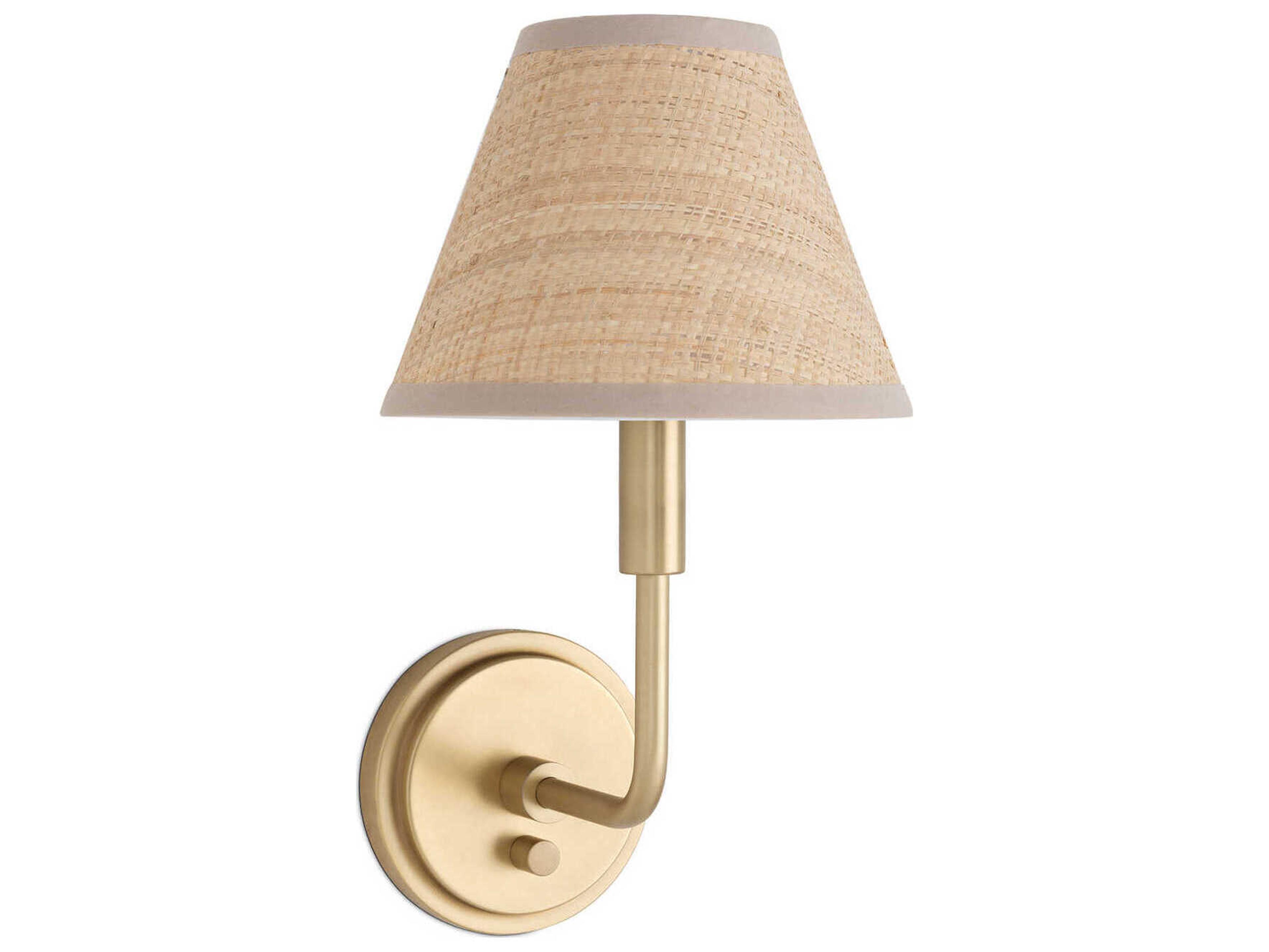 Regina Andrew Polly 1-Light Natural Brass Wall Sconce