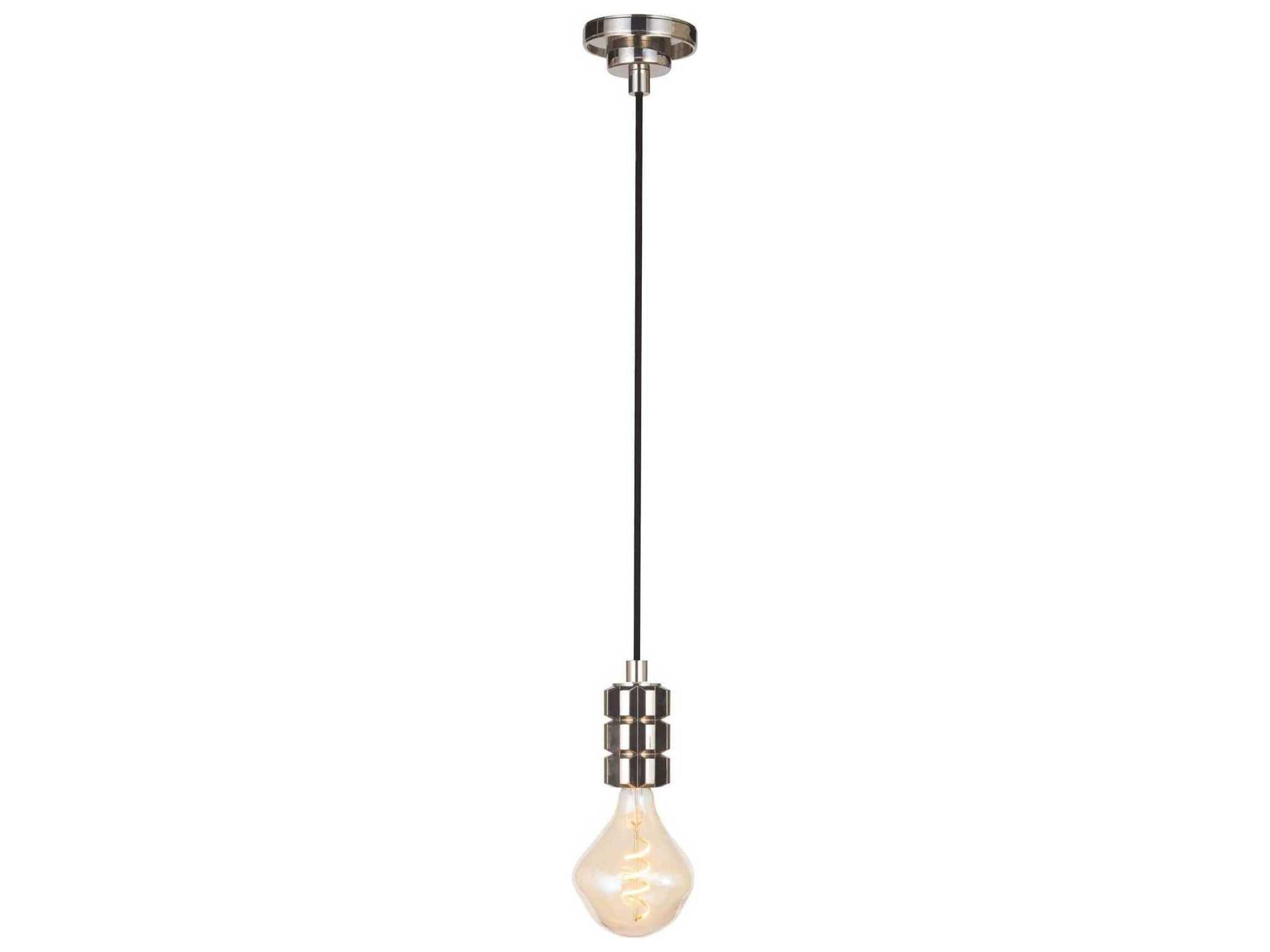Regina Andrew Clive 1-Light Polished Nickel Mini Pendant