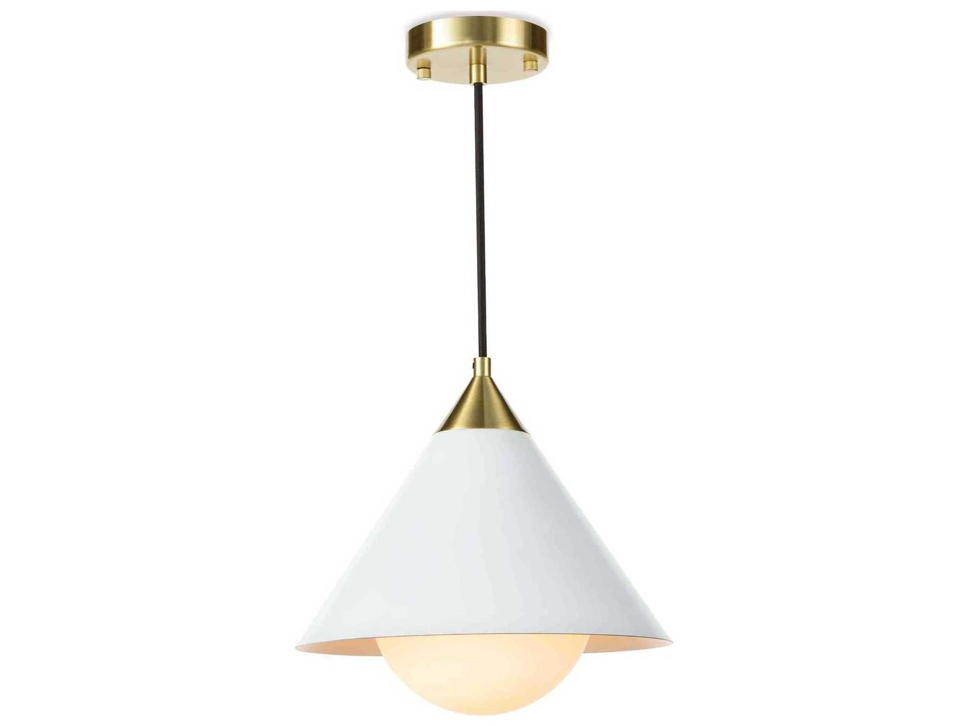Regina Andrew Hilton 1-Light White Mini Pendant