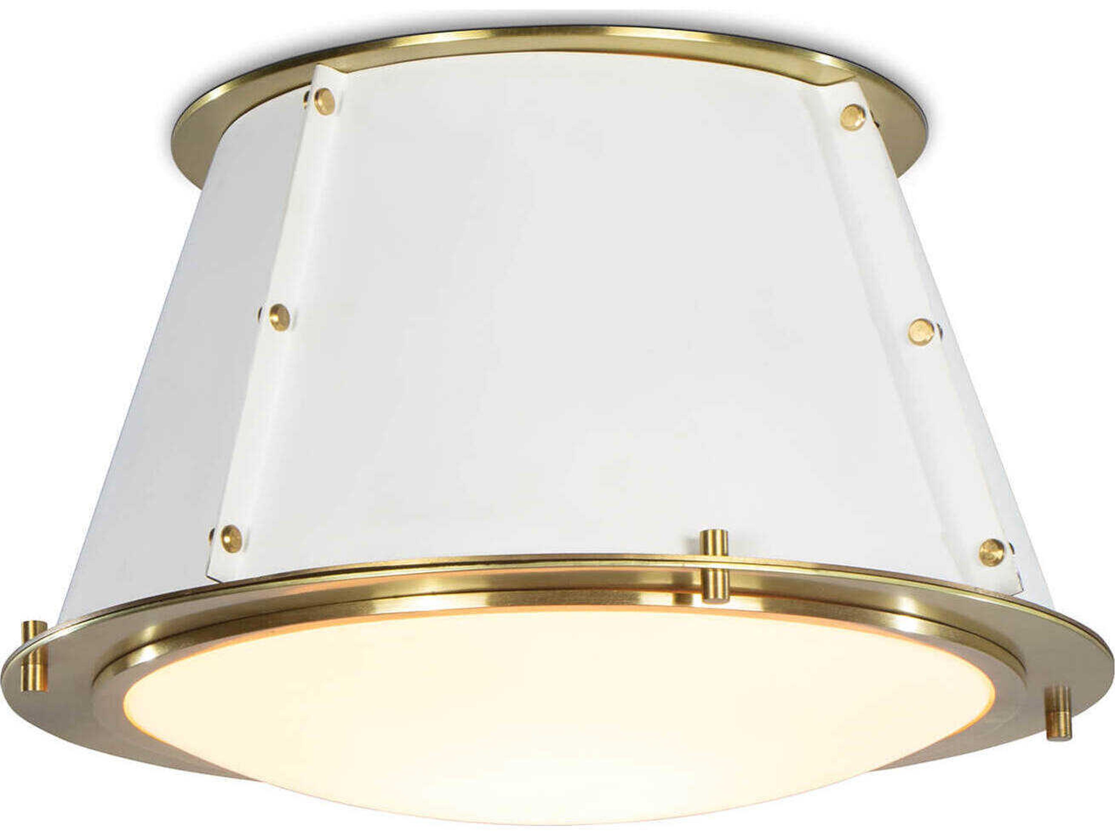 Regina Andrew French Maid 1-Light White Flush Mount
