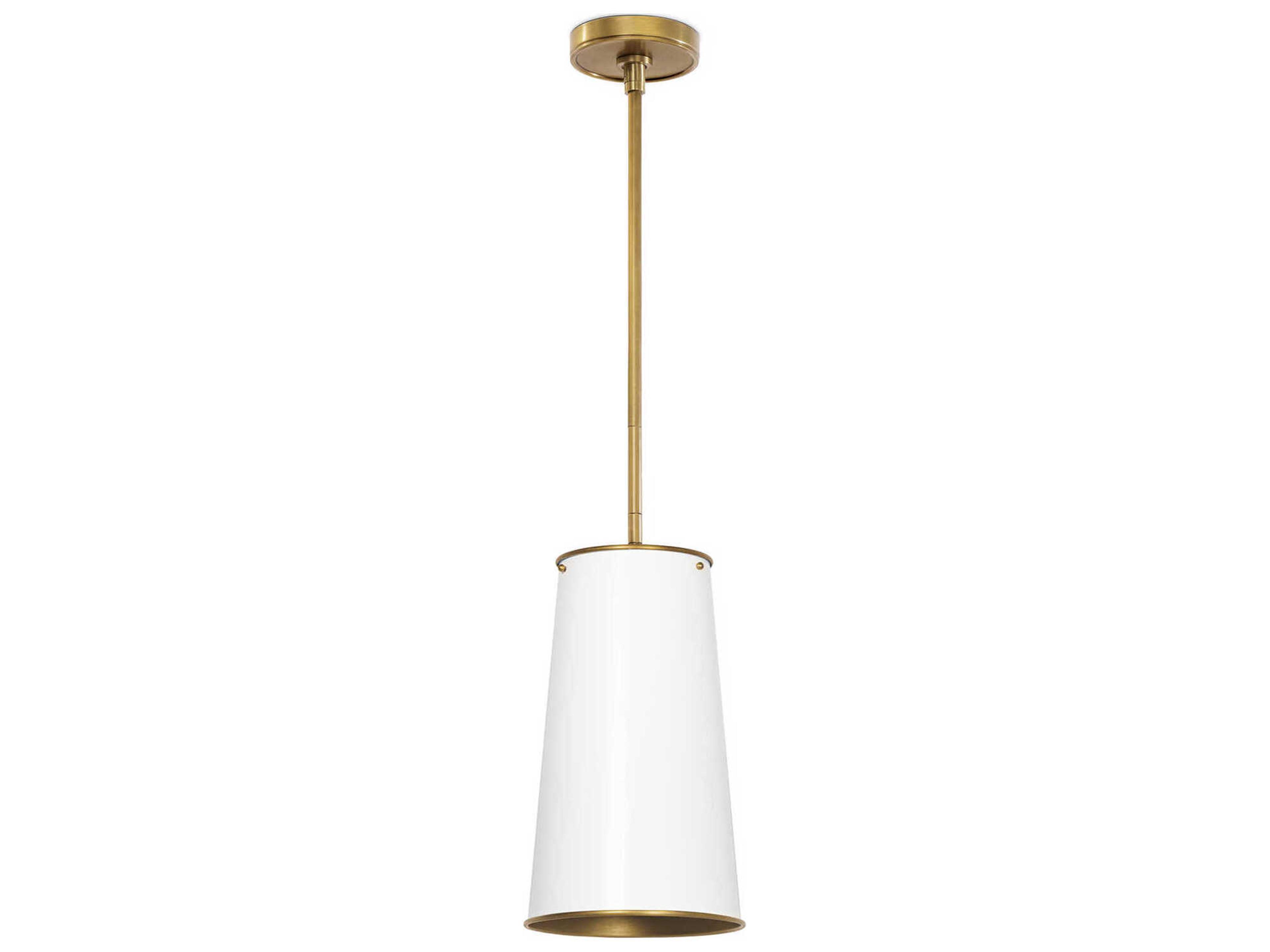 Regina Andrew Hattie 1-Light White Empire Mini Pendant