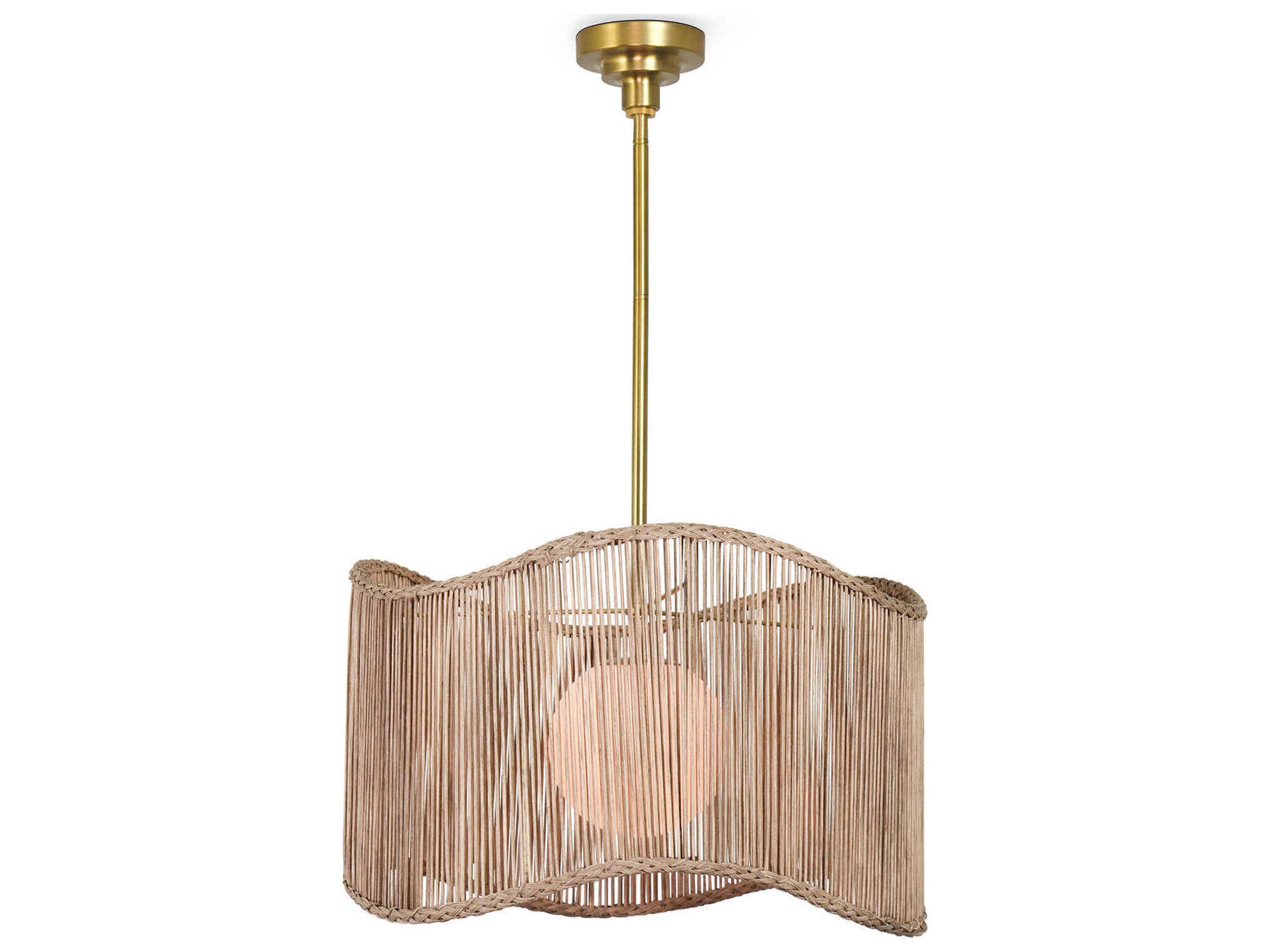 Regina Andrew 1-Light Natural Brass Pendant